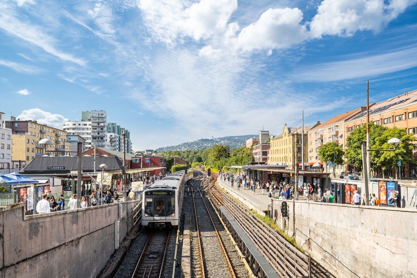 Kort vei til t-bane stasjon Galleribilde