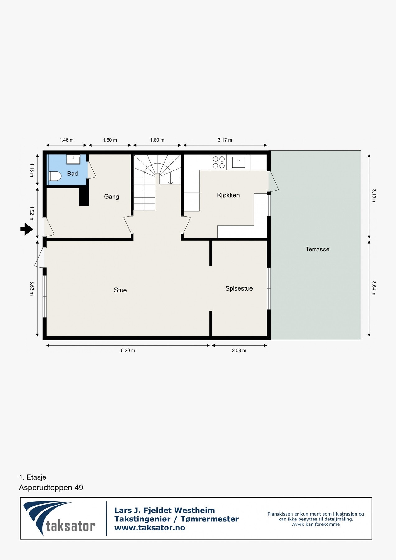 Plantegning 1.etasje. Galleribilde