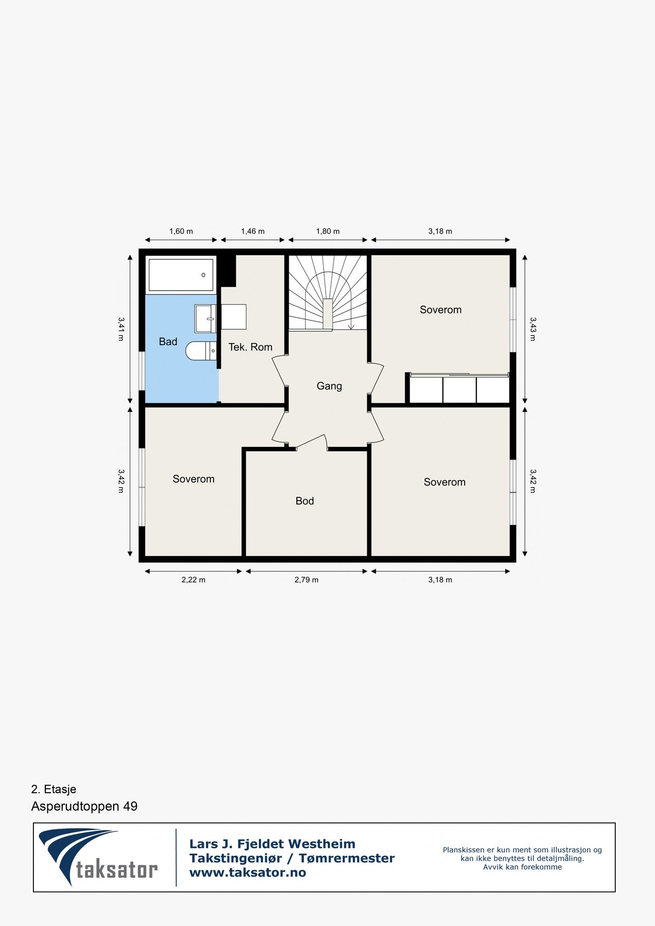 Plantegning 2.etasje. Galleribilde