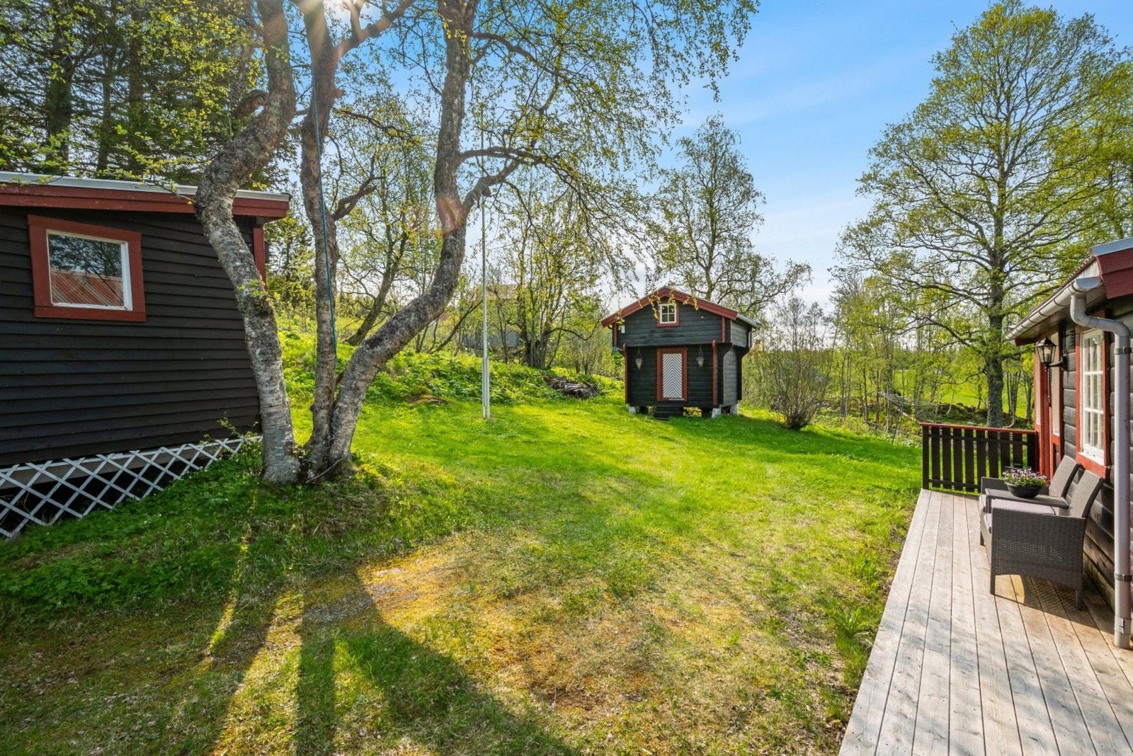 Hytta ligger kun 1 times kjøretur fra Trondheim sentrum. Galleribilde