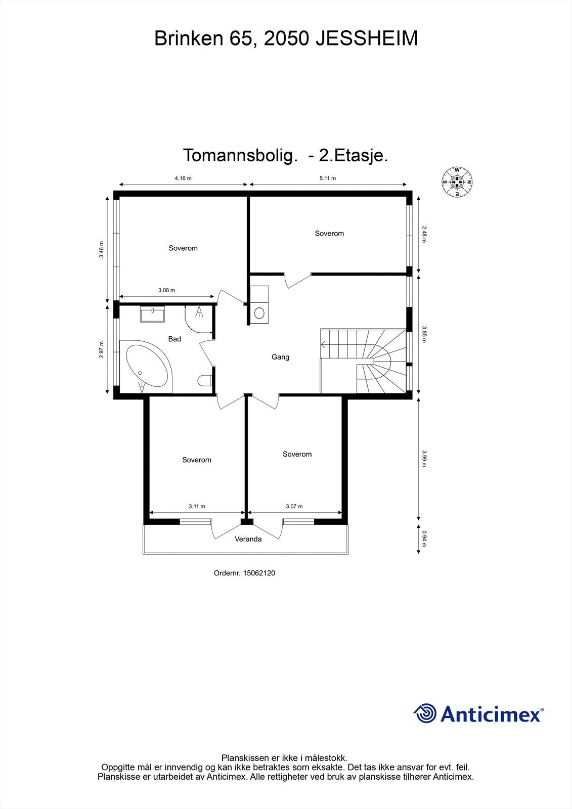 Plantegning 2.Etasje Galleribilde