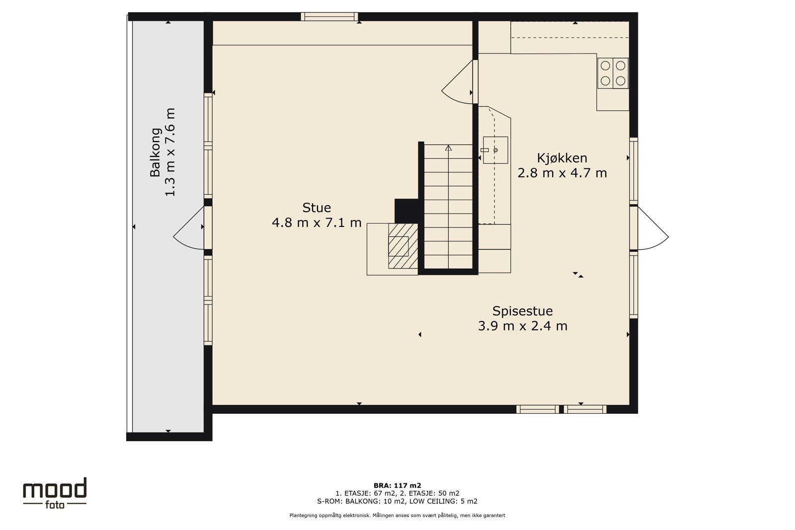 Plantegning andre etasje. Galleribilde