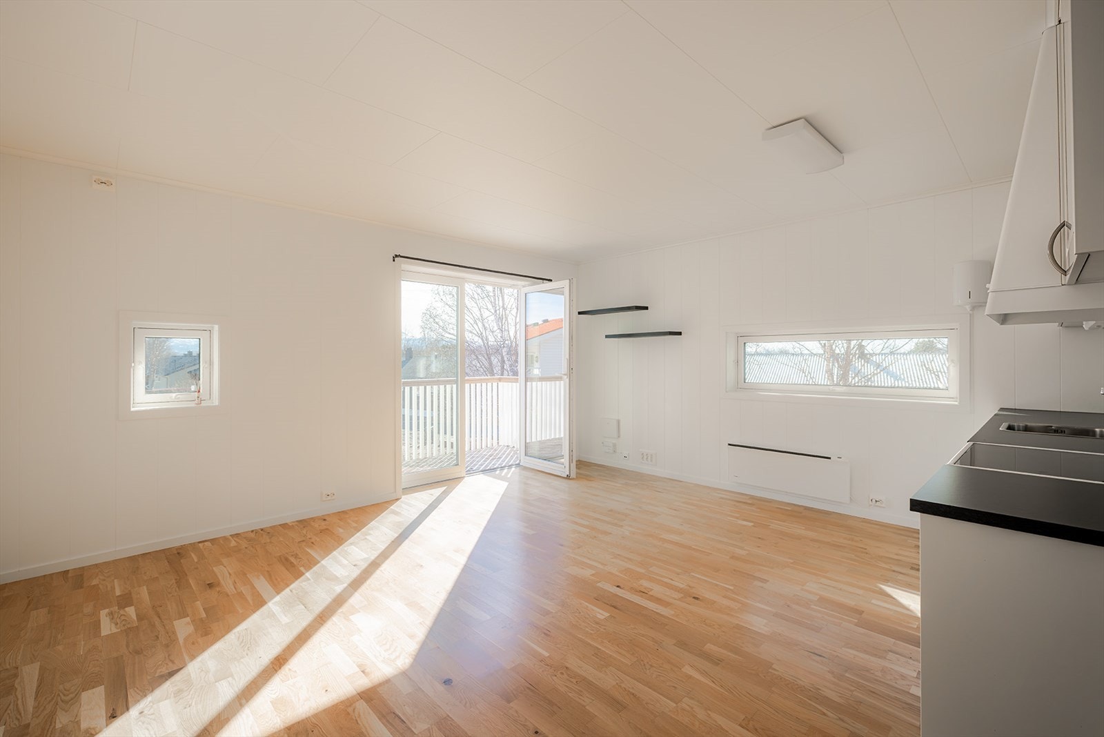 Dobbeltdør til balkongen Galleribilde