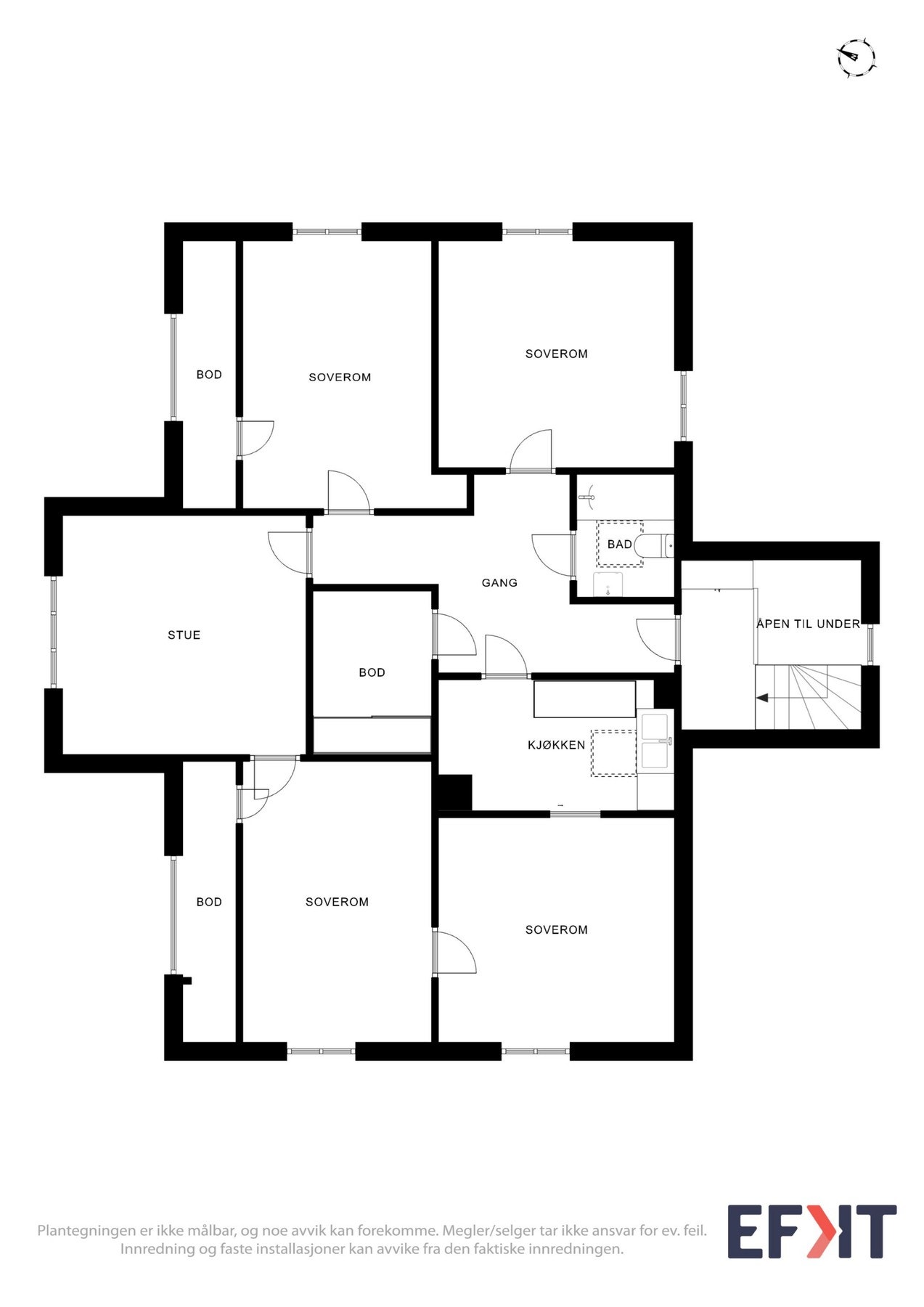 Planskisse 2. etg. Galleribilde