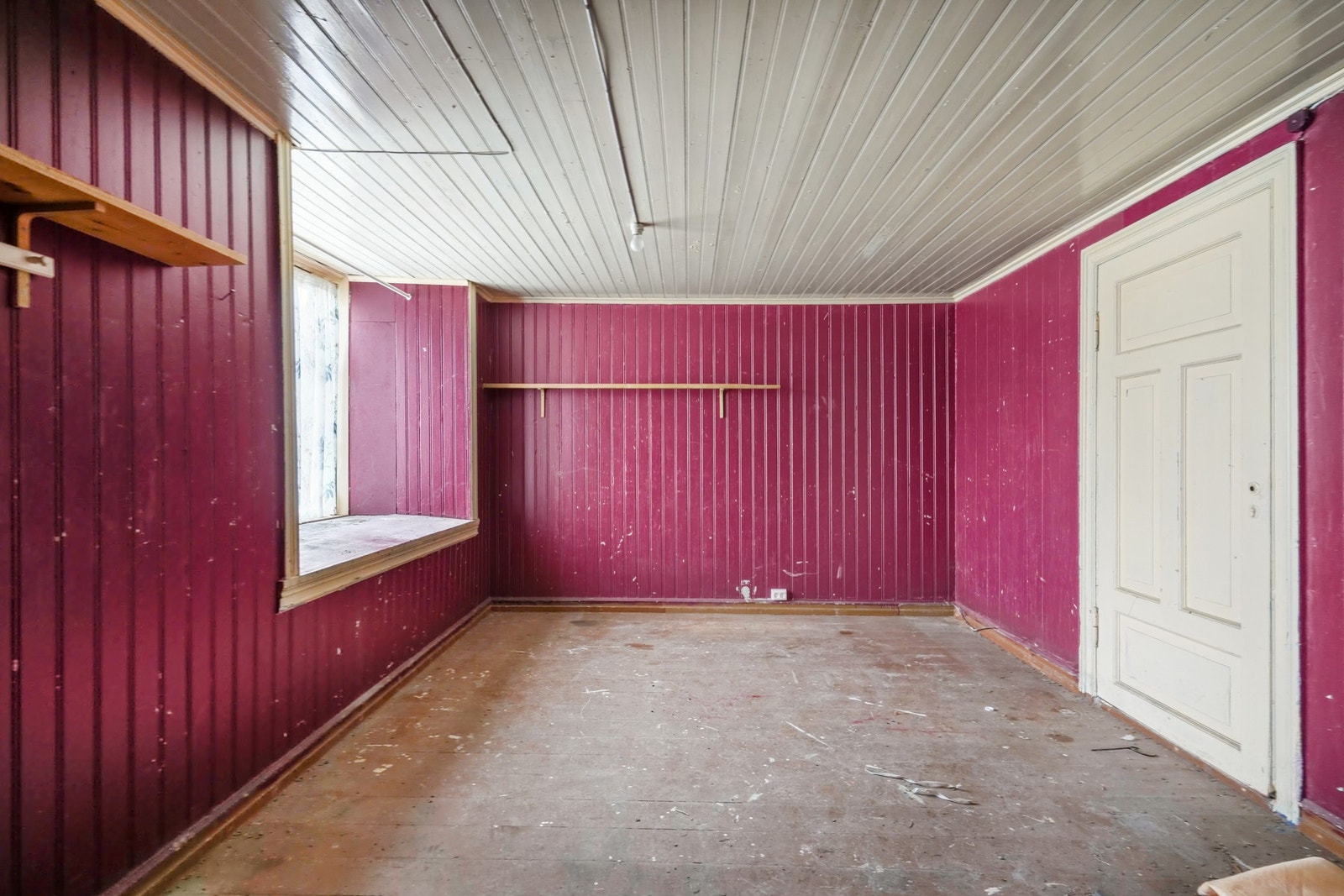 Rom som på original tegning er benevnt som værelse. Galleribilde