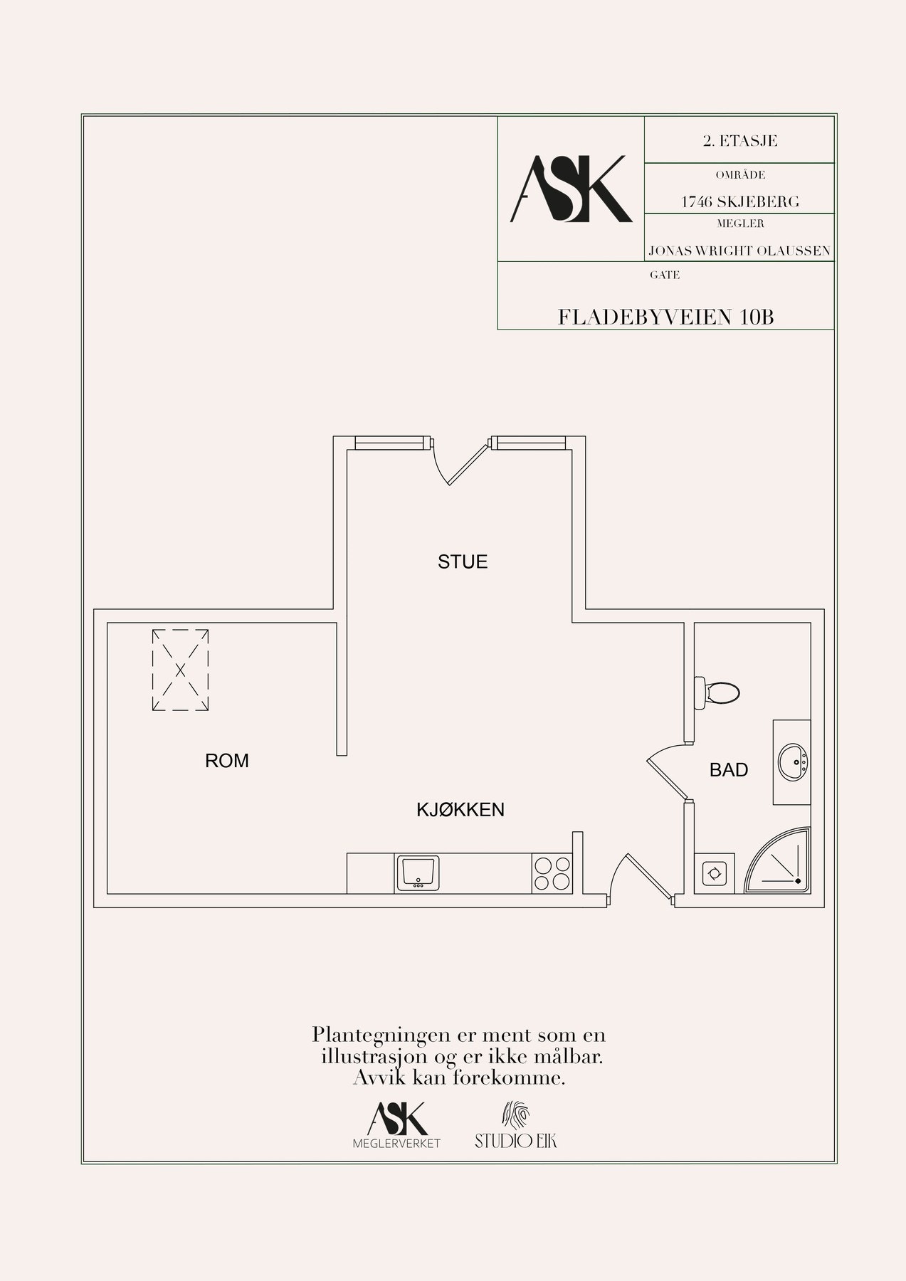 Plantegning 2. etasje. Galleribilde