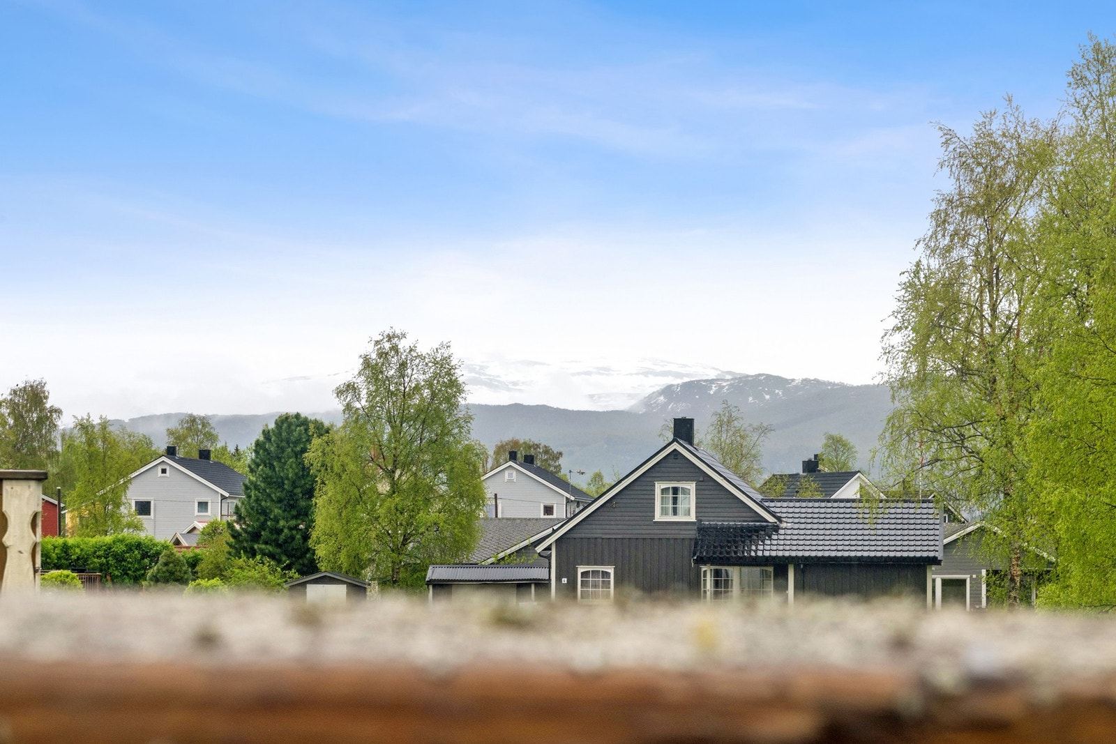 Utsikt fra balkongen Galleribilde