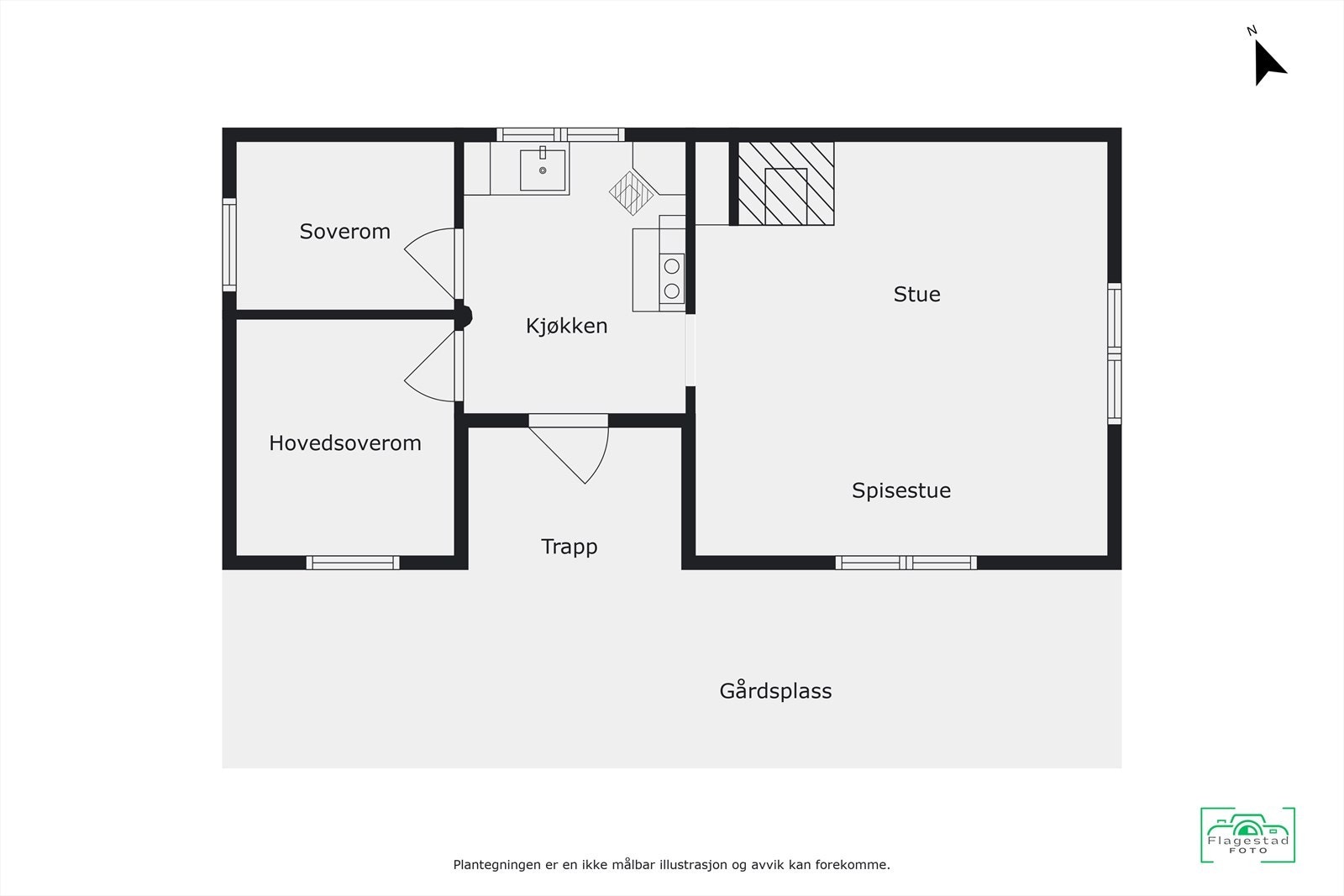 Plantegning Galleribilde