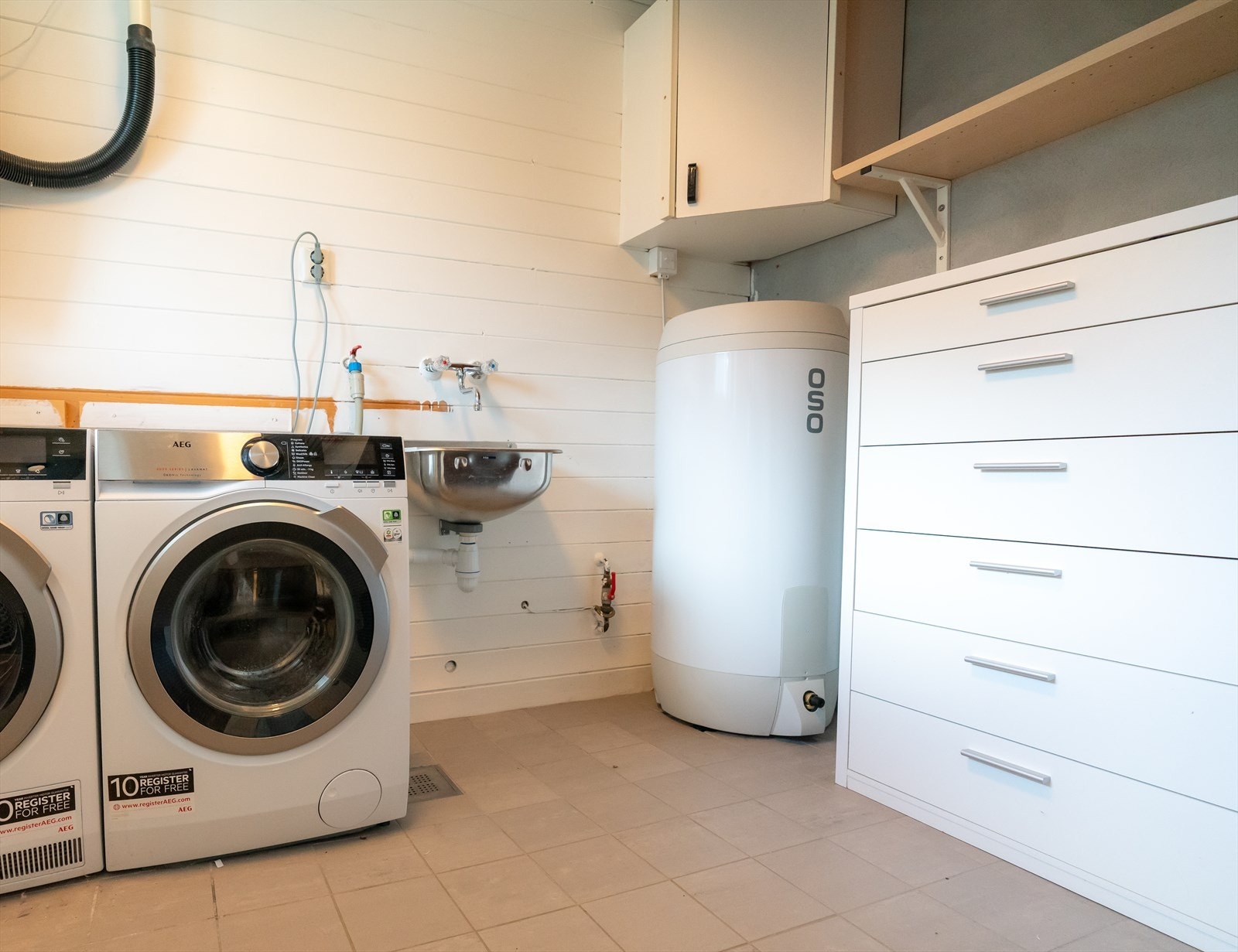 Praktisk separat vaskerom. Galleribilde