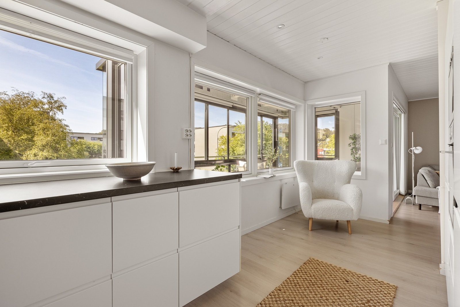 Den sosiale åpne løsningen gir et fint allrom. Galleribilde