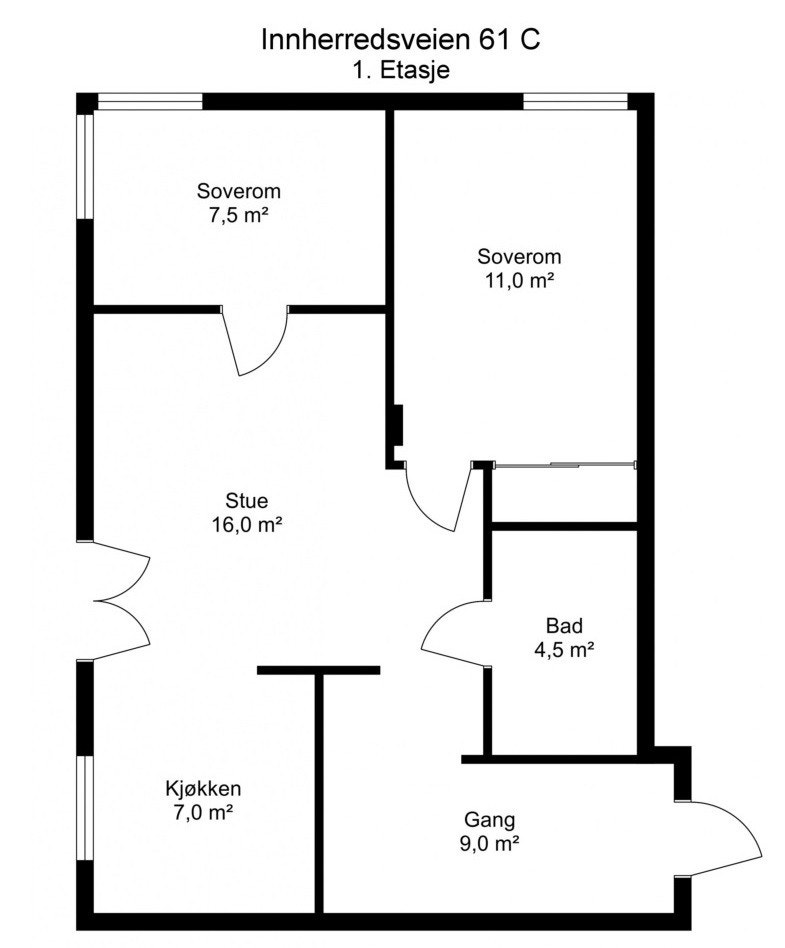 Plantegning Galleribilde