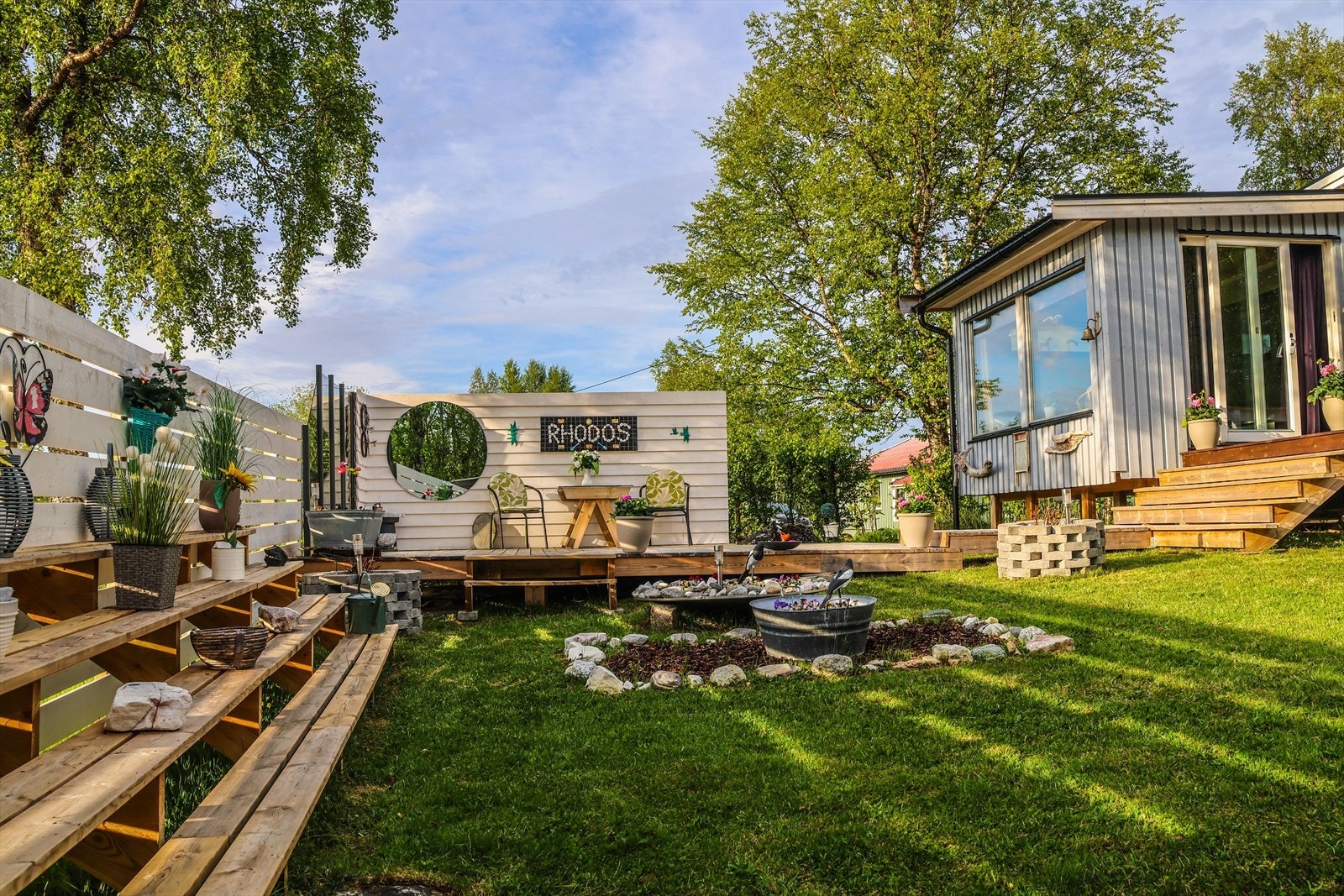 Pent opparbeidet uteområde Galleribilde