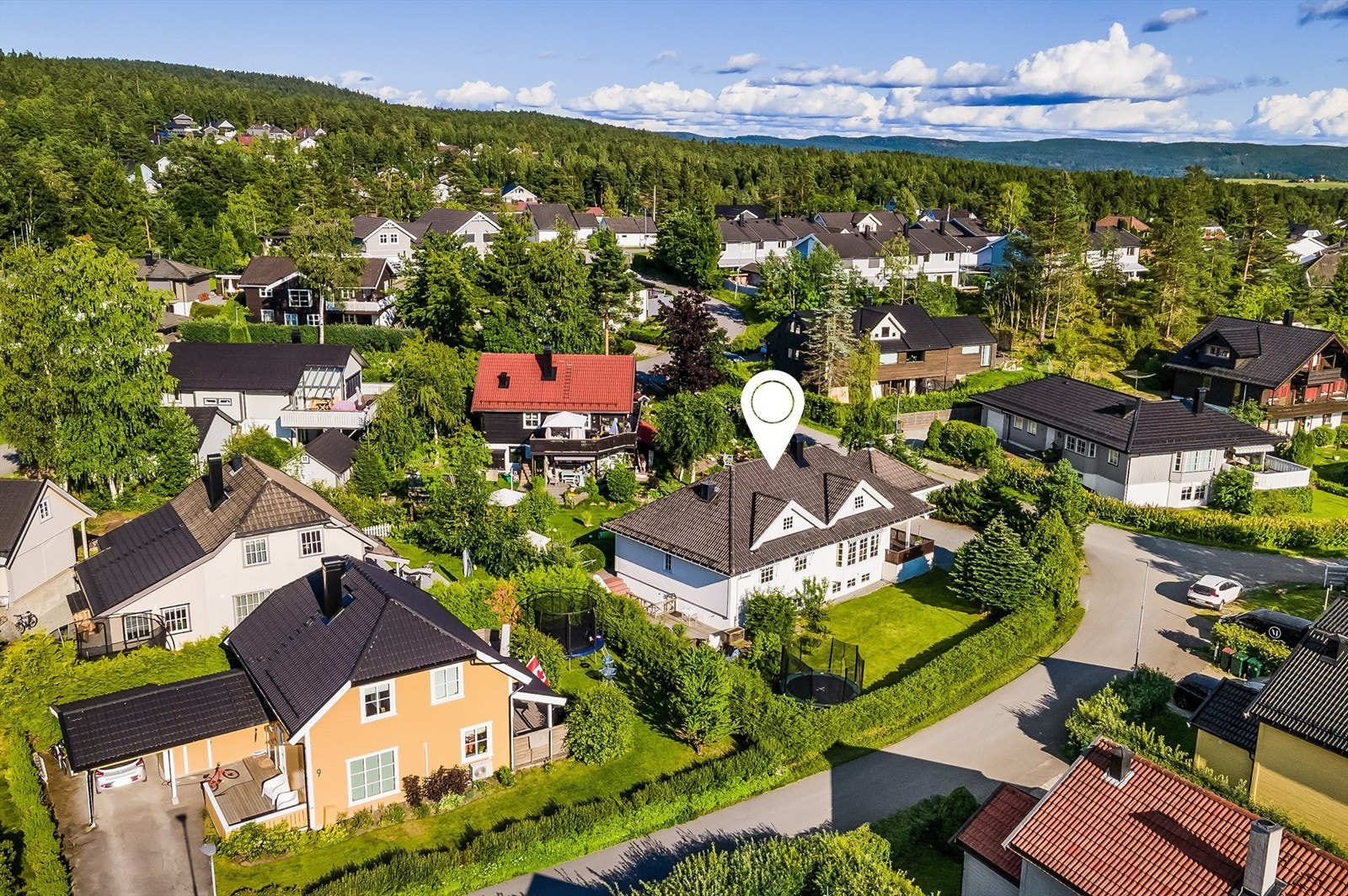 Eiendommen er like ved et utbygget nett av gang- og sykkelstier Galleribilde