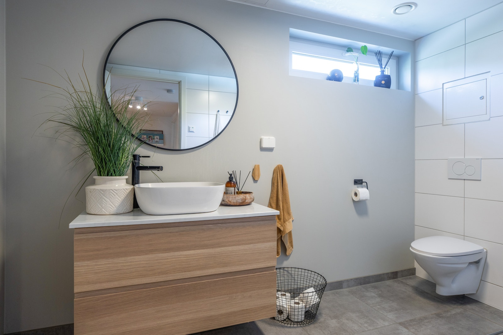 Moderne hovedbad i 2.etg, totalrenovert i 2020 Galleribilde