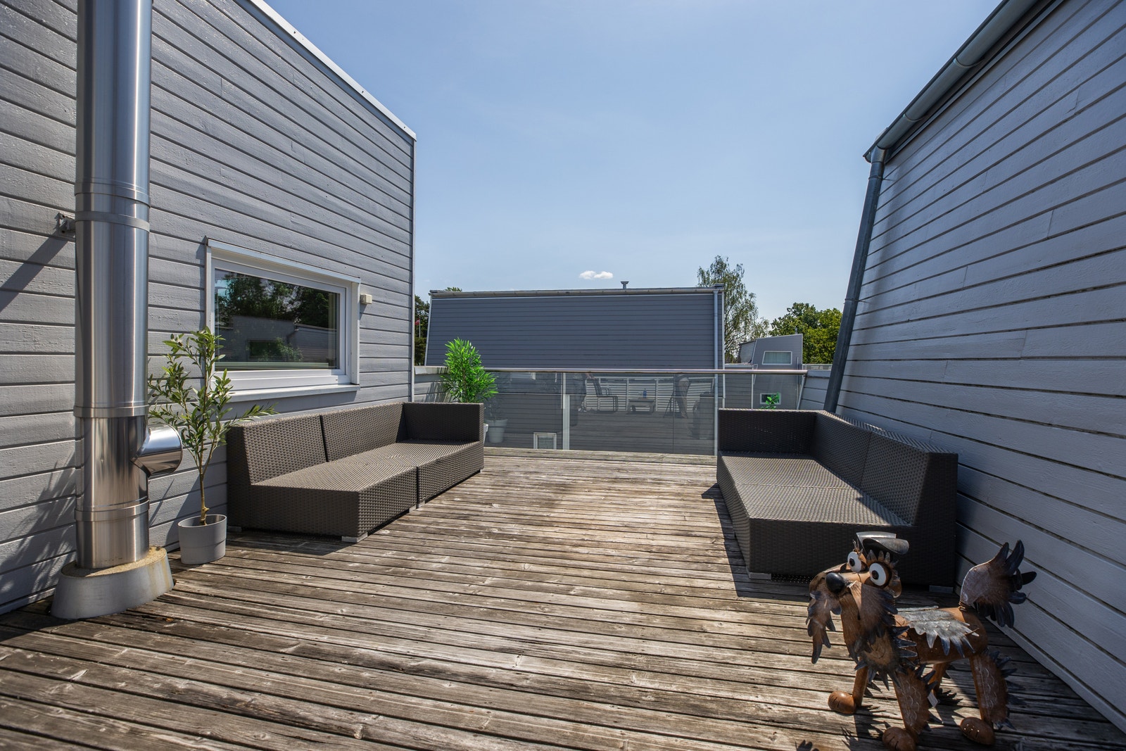 Flott usjenert takterrasse Galleribilde