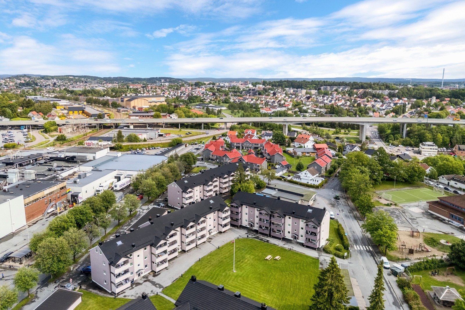 Dronefoto Galleribilde