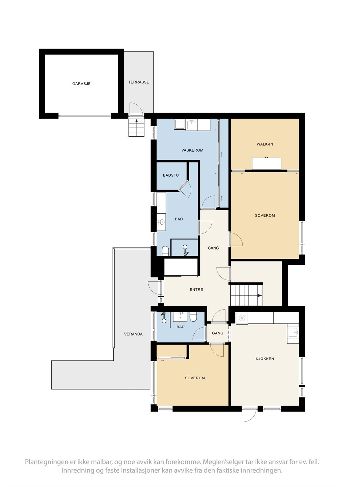 Plantegning underetasje Galleribilde