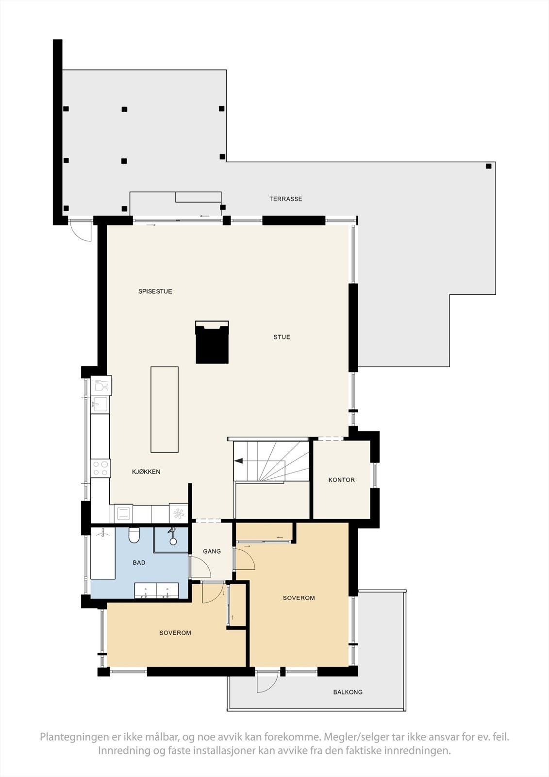 Plantegning hovedplan Galleribilde
