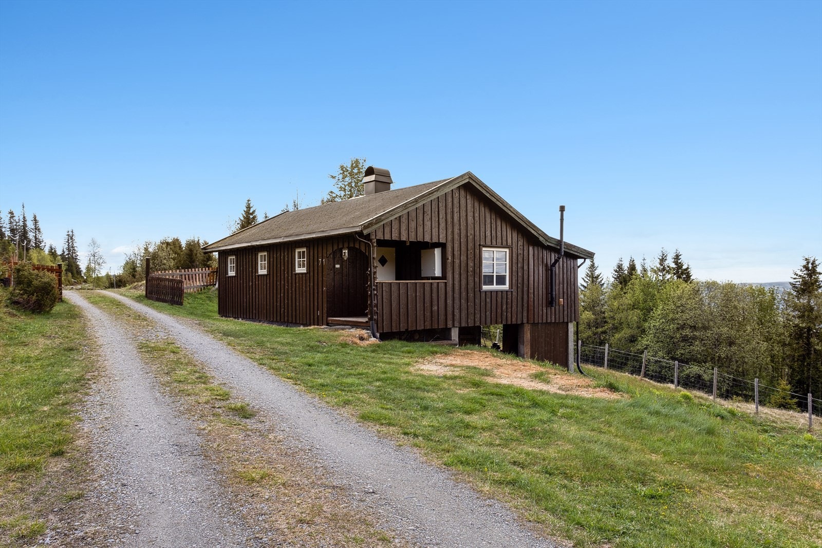 I indre del av blindvei, blir det lite trafikk. Galleribilde