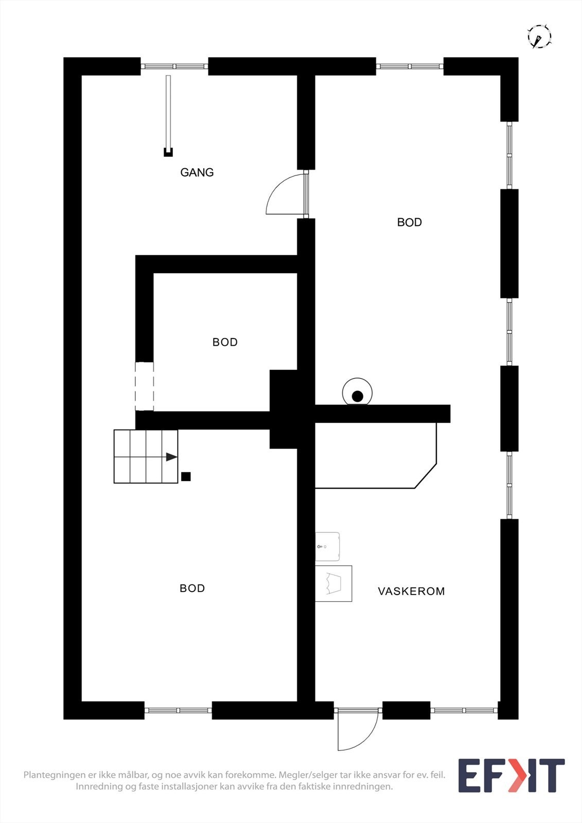 Plantegning kjeller Galleribilde