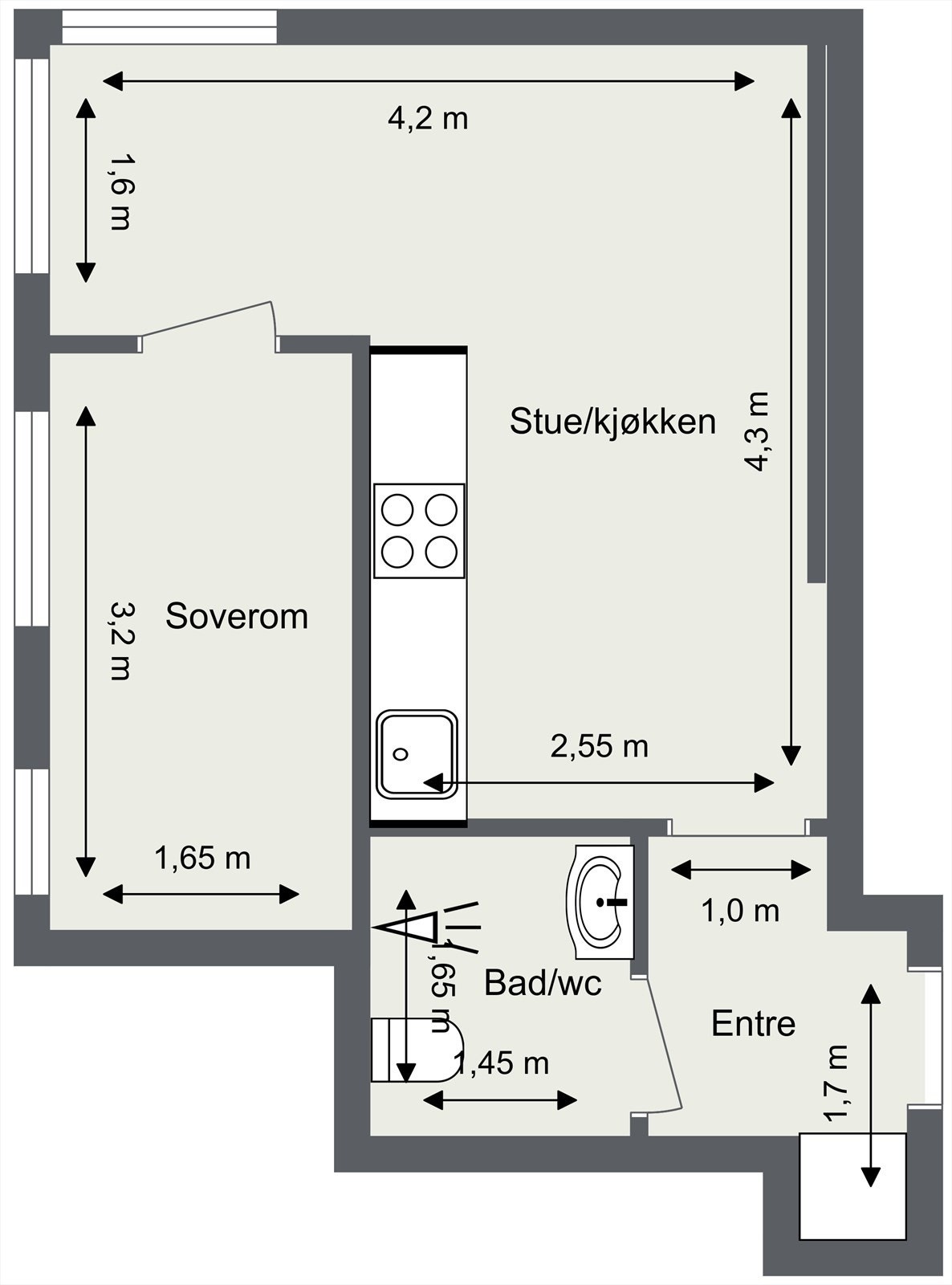 Plantegning Galleribilde