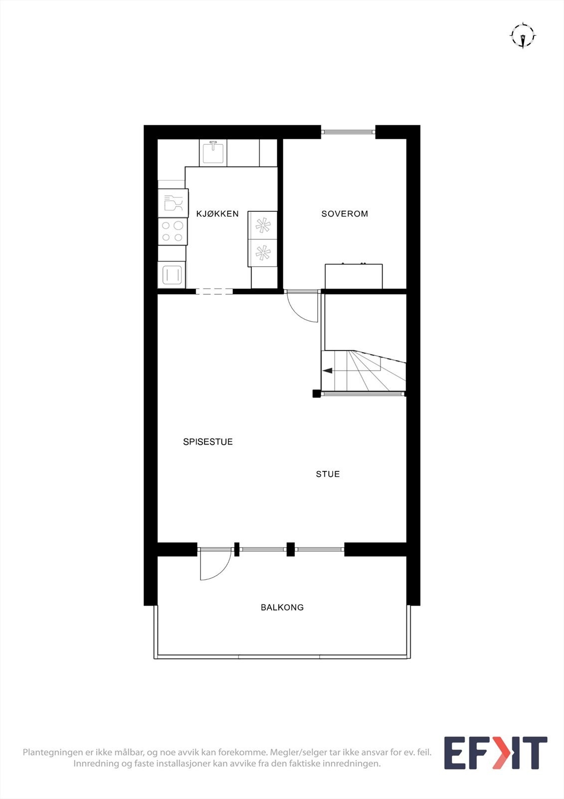 Plantegning 1.etg. Galleribilde