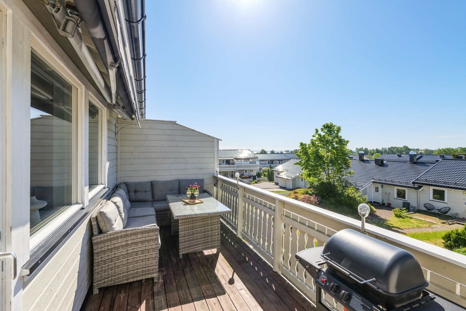 Terrassen er på 11 kvm Galleribilde