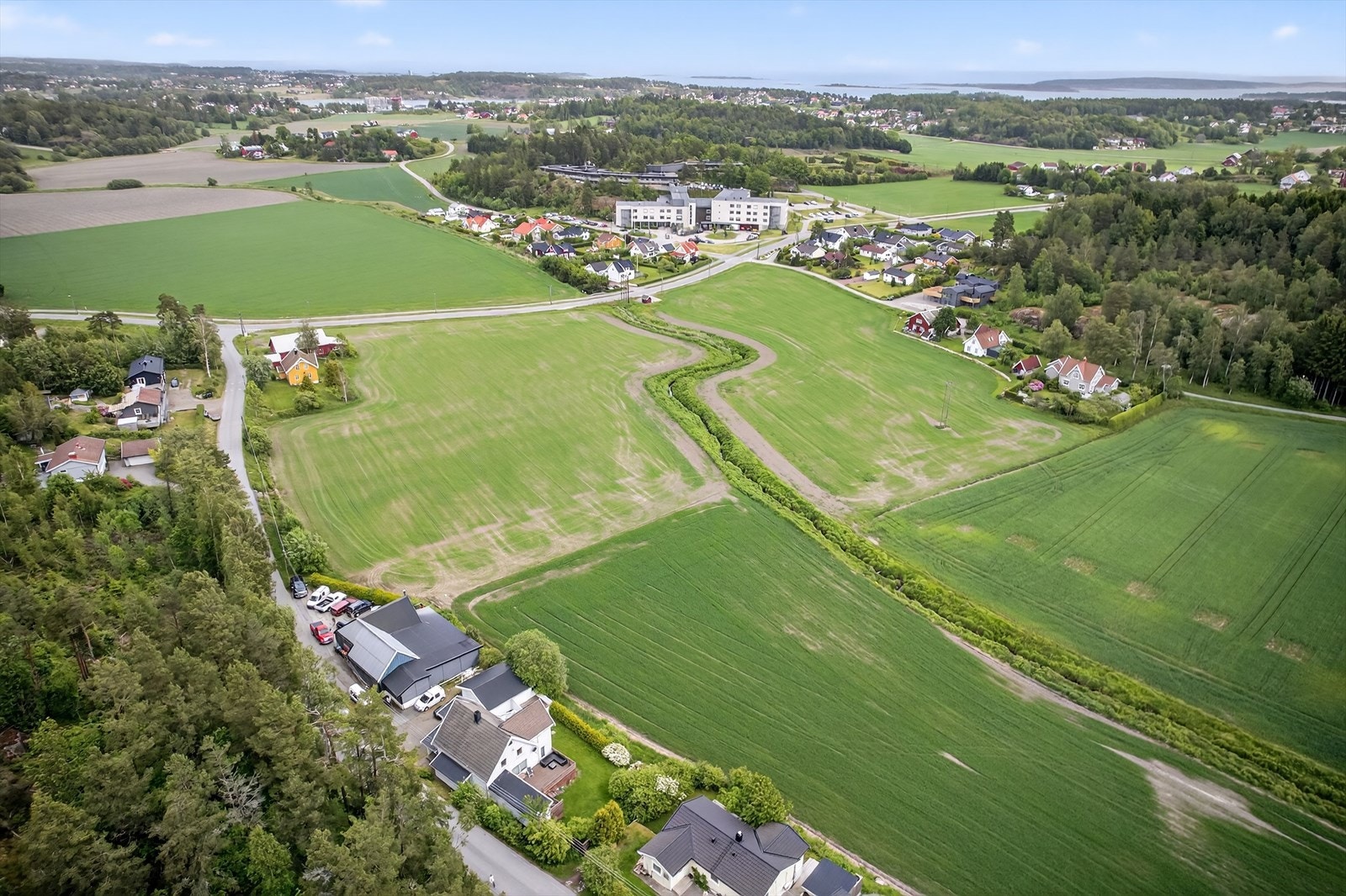 Oversiktsbilde tatt med drone. Galleribilde