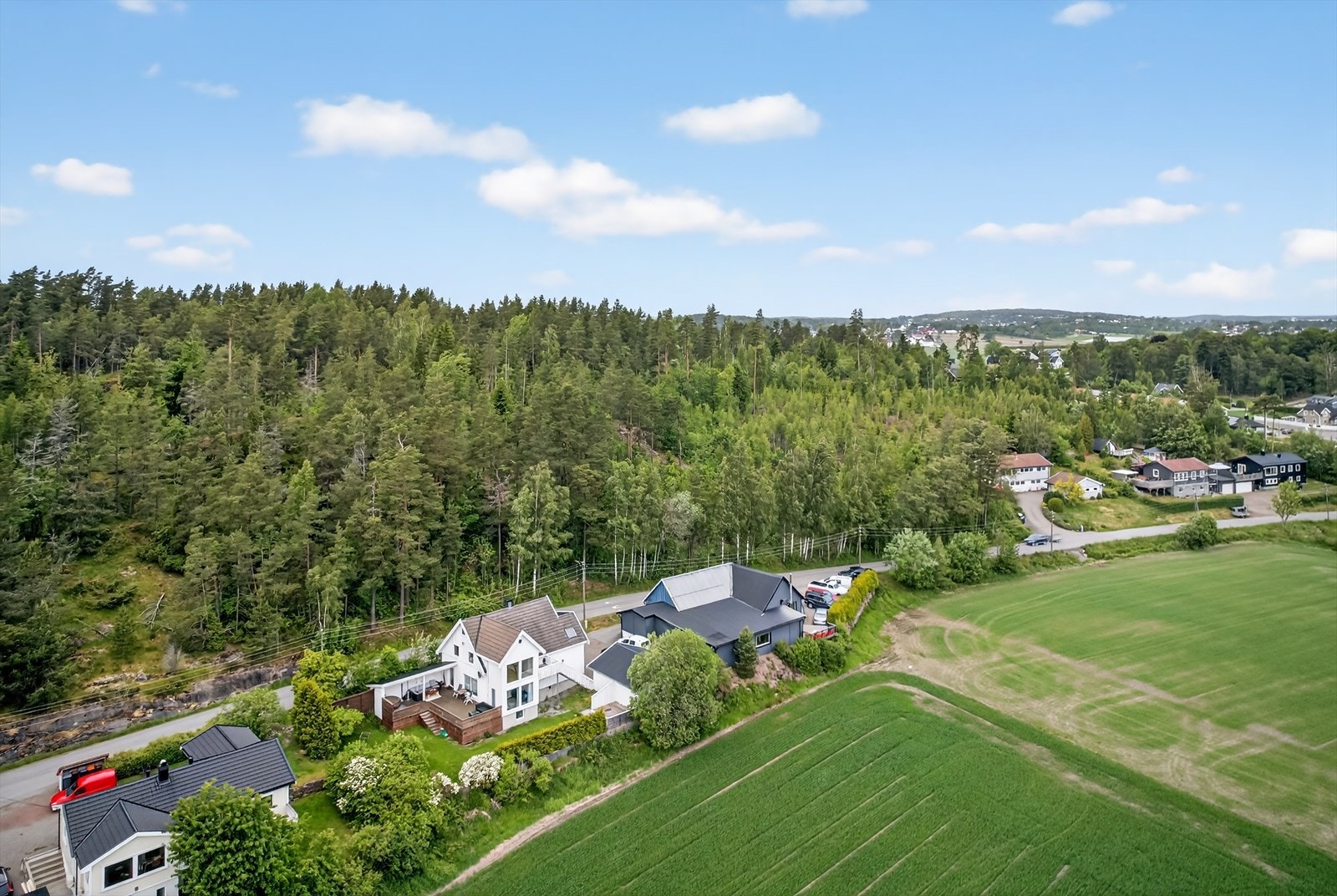 Oversiktsbilde tatt med drone. Galleribilde