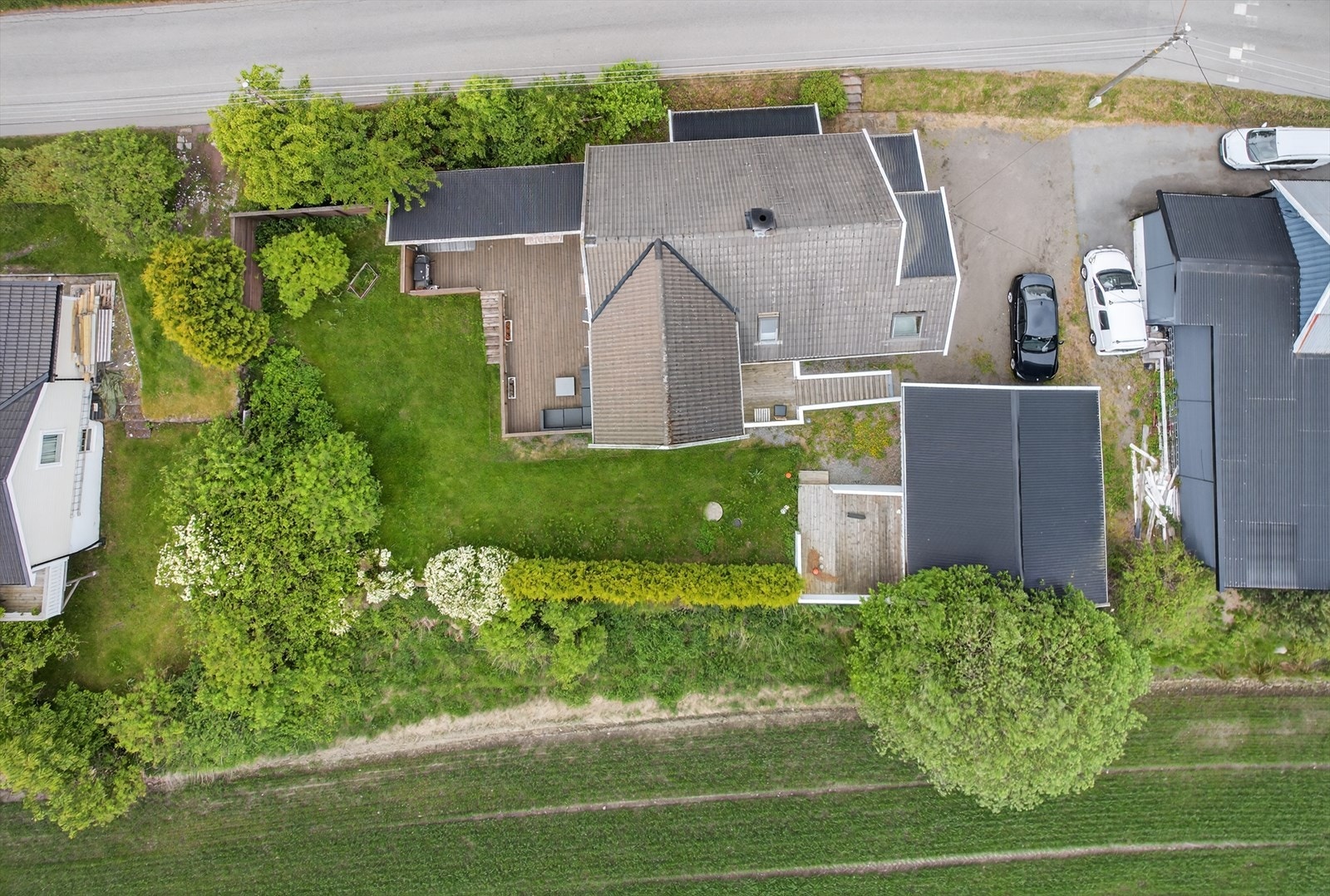 Oversiktsbilde tatt med drone. Galleribilde