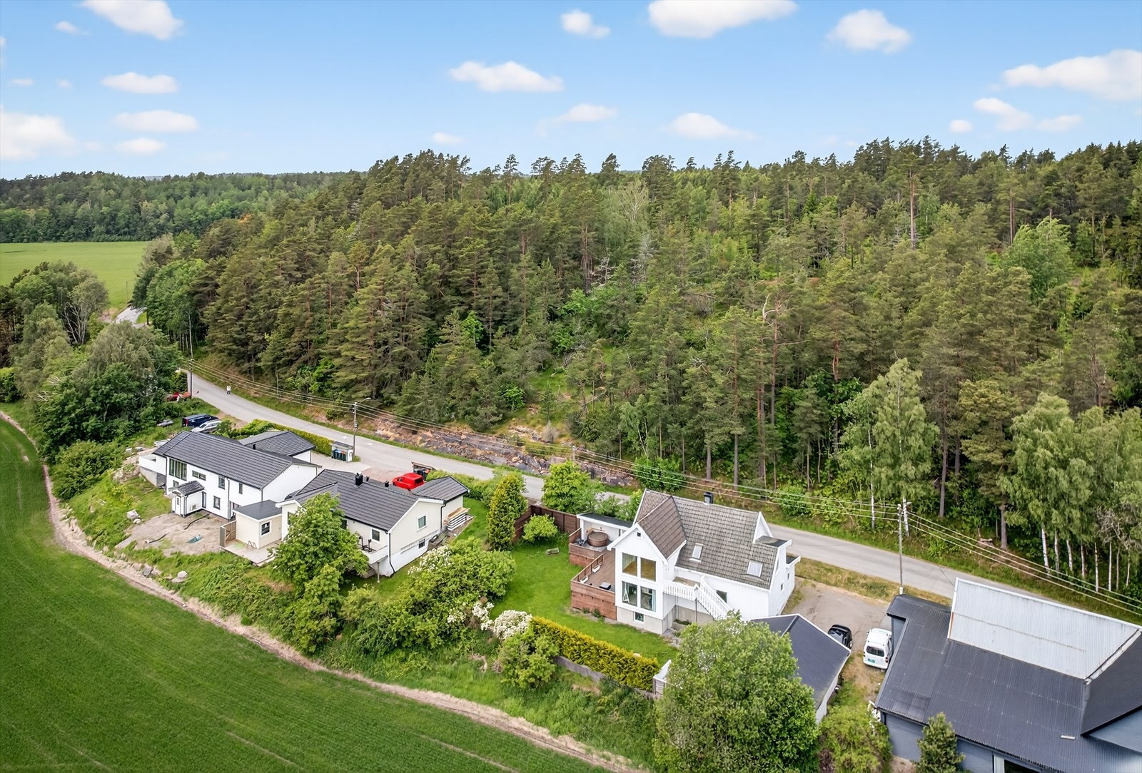 Oversiktsbilde tatt med drone. Galleribilde