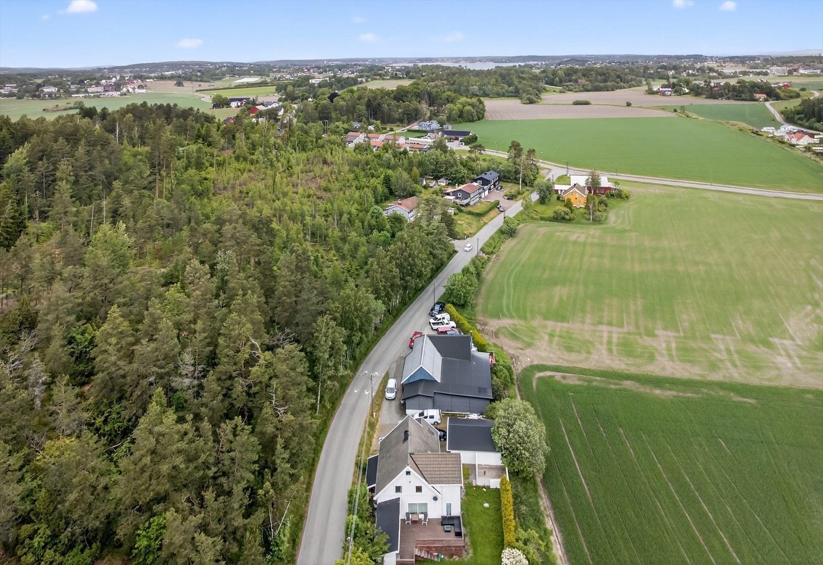 Oversiktsbilde tatt med drone. Galleribilde