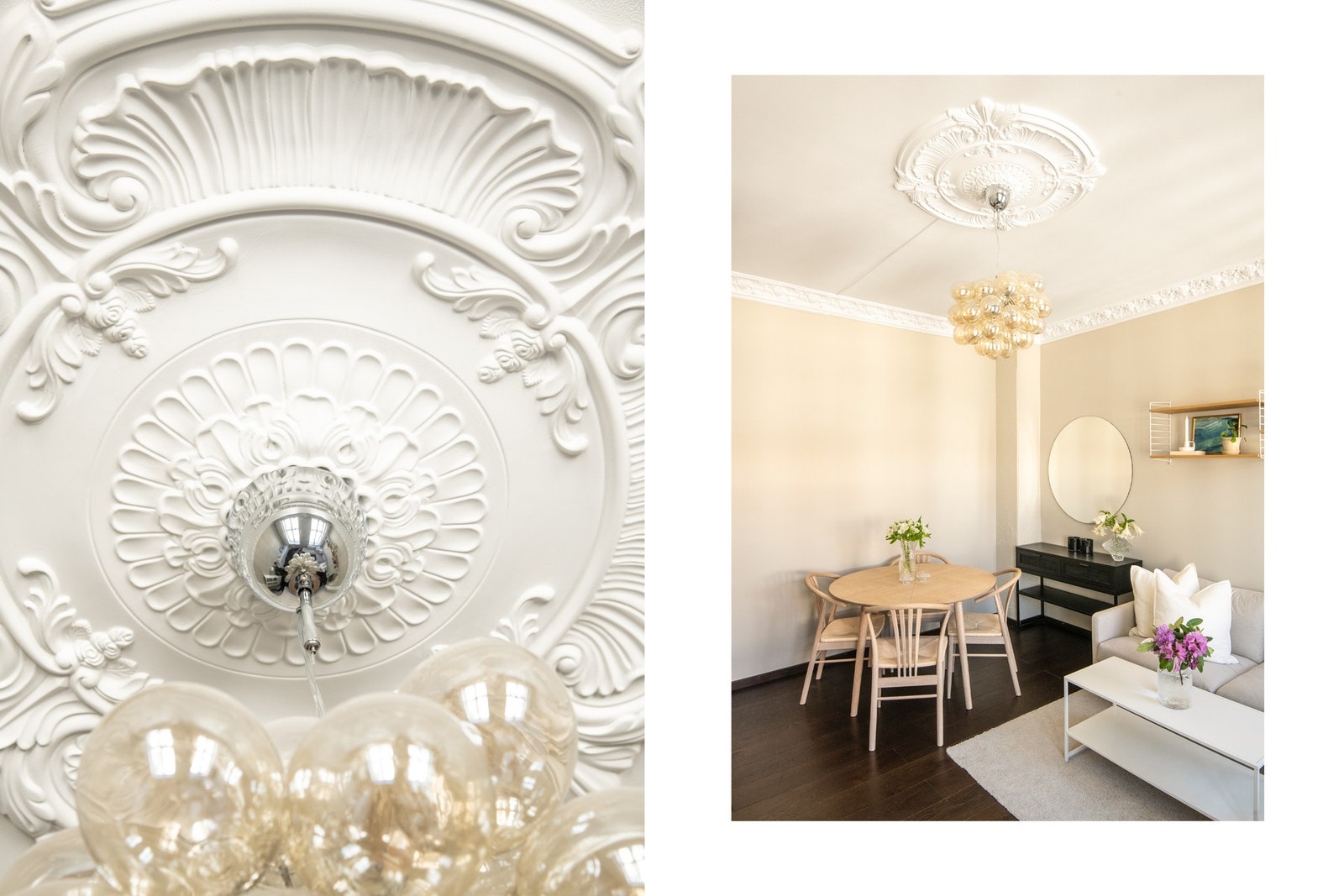 Leiligheten har en takhøyde på hele 2,96 meter. Galleribilde