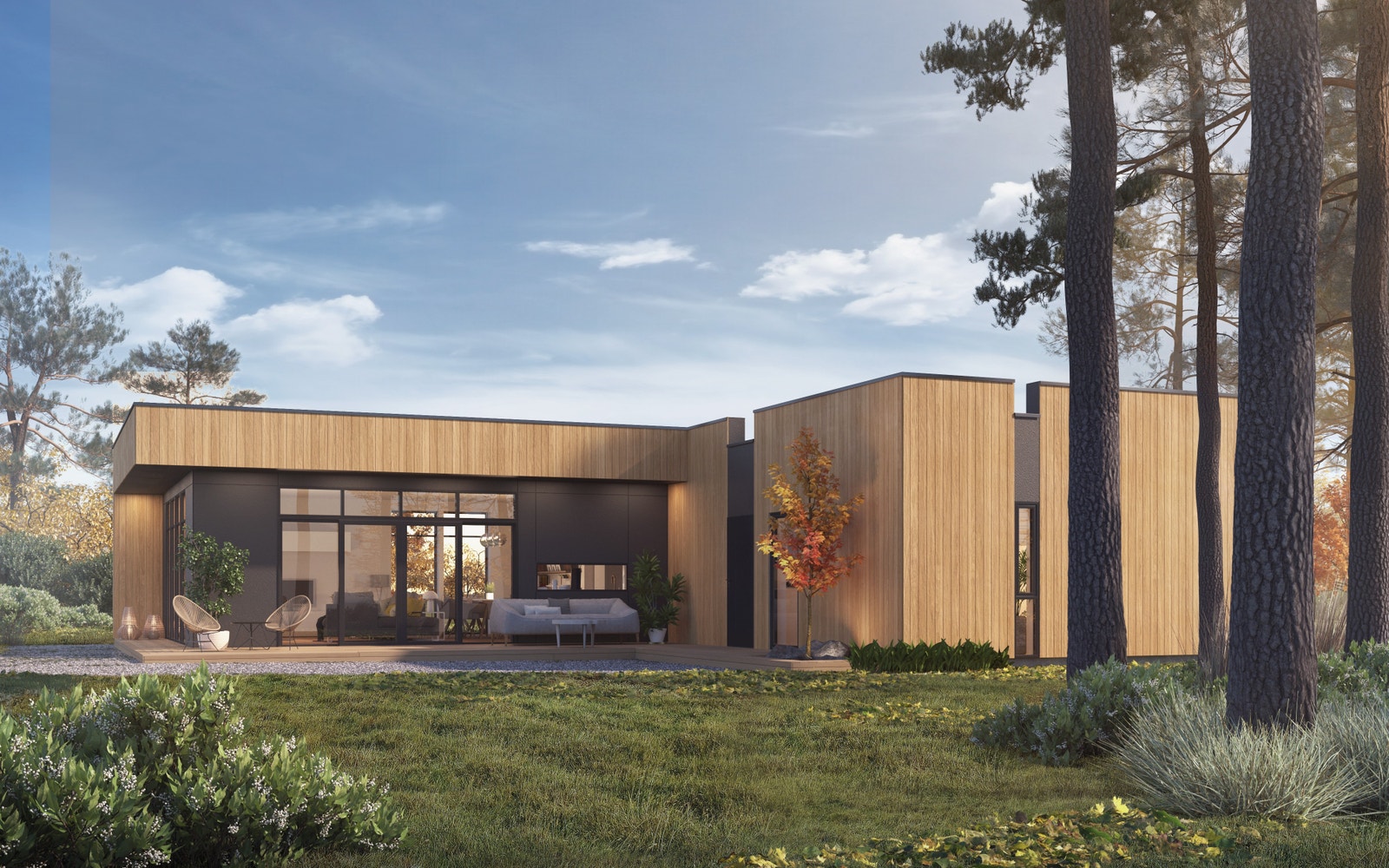 Mulig atriumsbolig fra Norlys Arkitektur as. Galleribilde