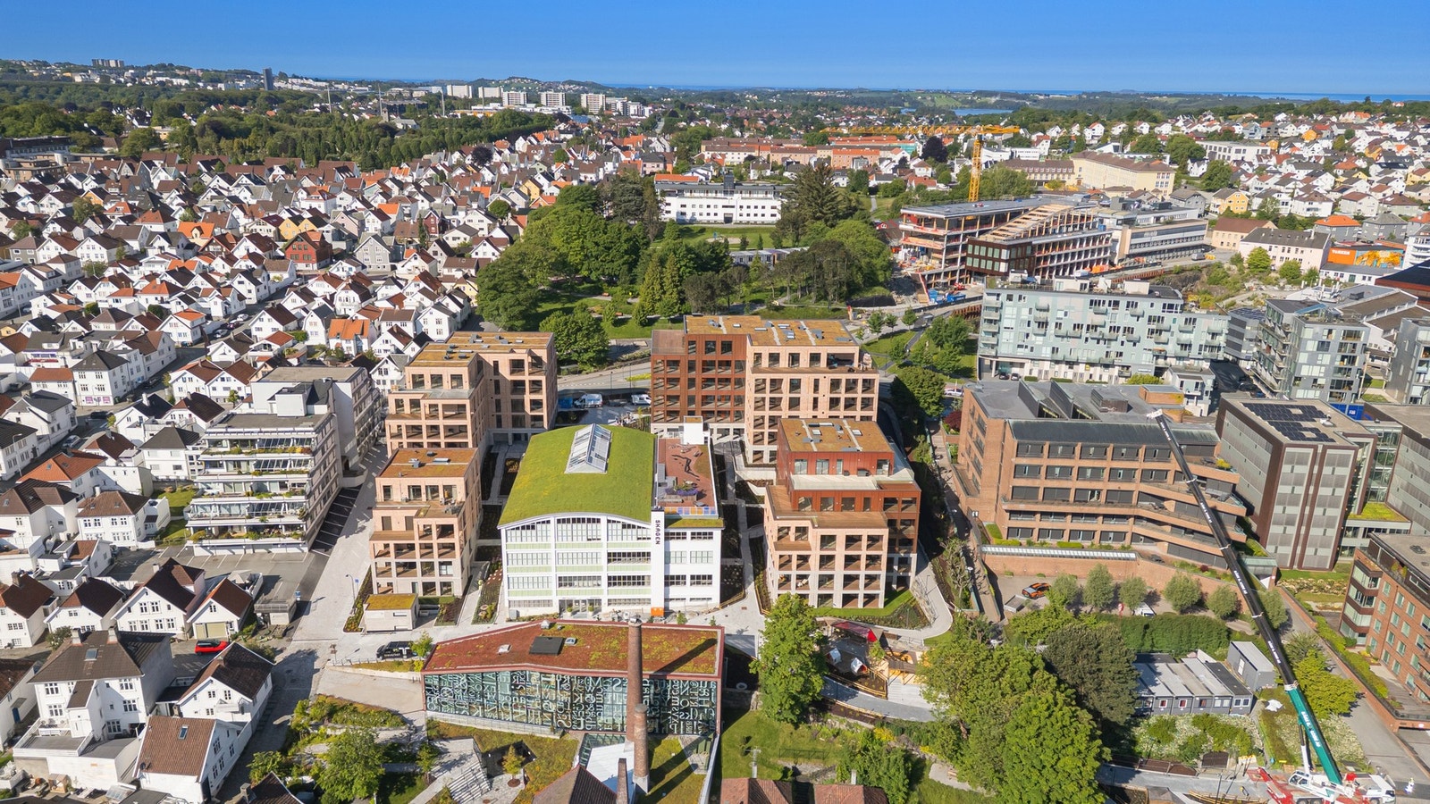 Bykronen har ikke fått navnet uten grunn. Leilighetskomplekset ligger som en krone over Stavanger by. Galleribilde