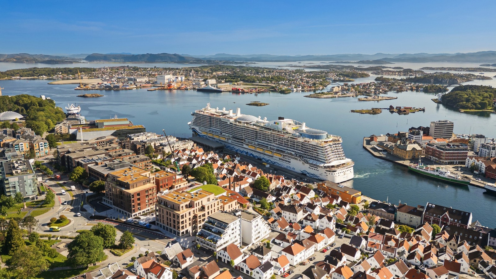 Bykronen sett fra luften. Galleribilde