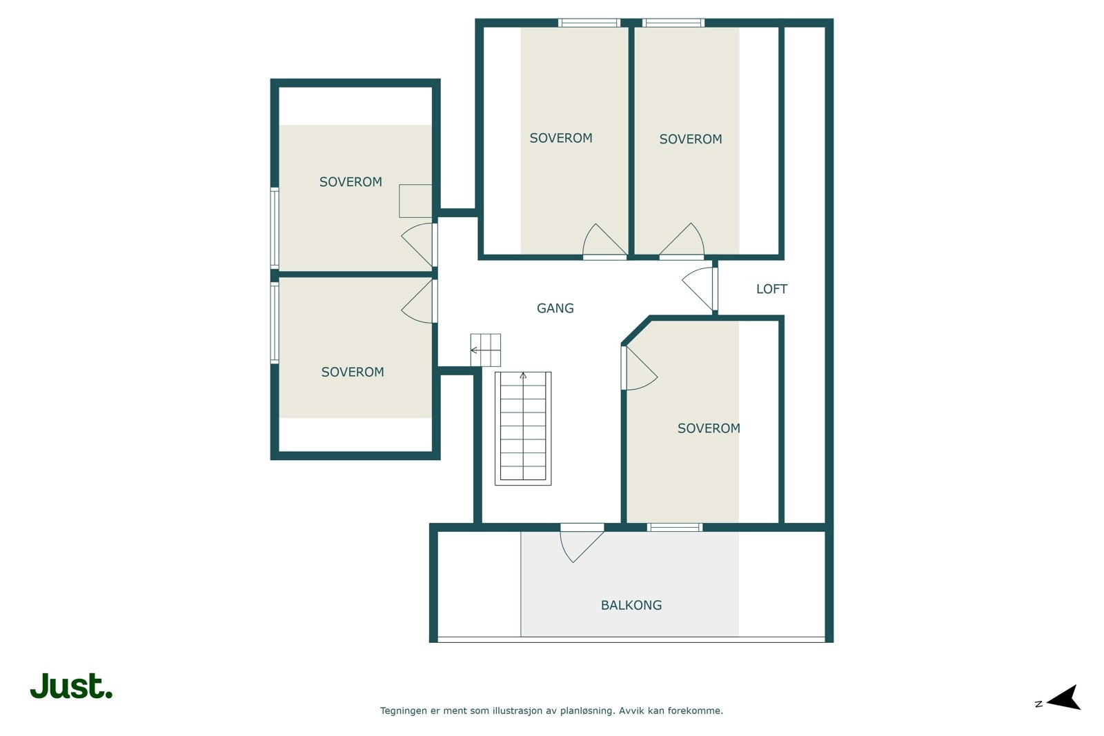 Planskisse loftsetasje.