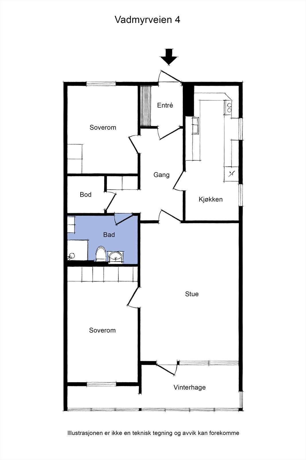 Plantegning - 11. etasje Galleribilde