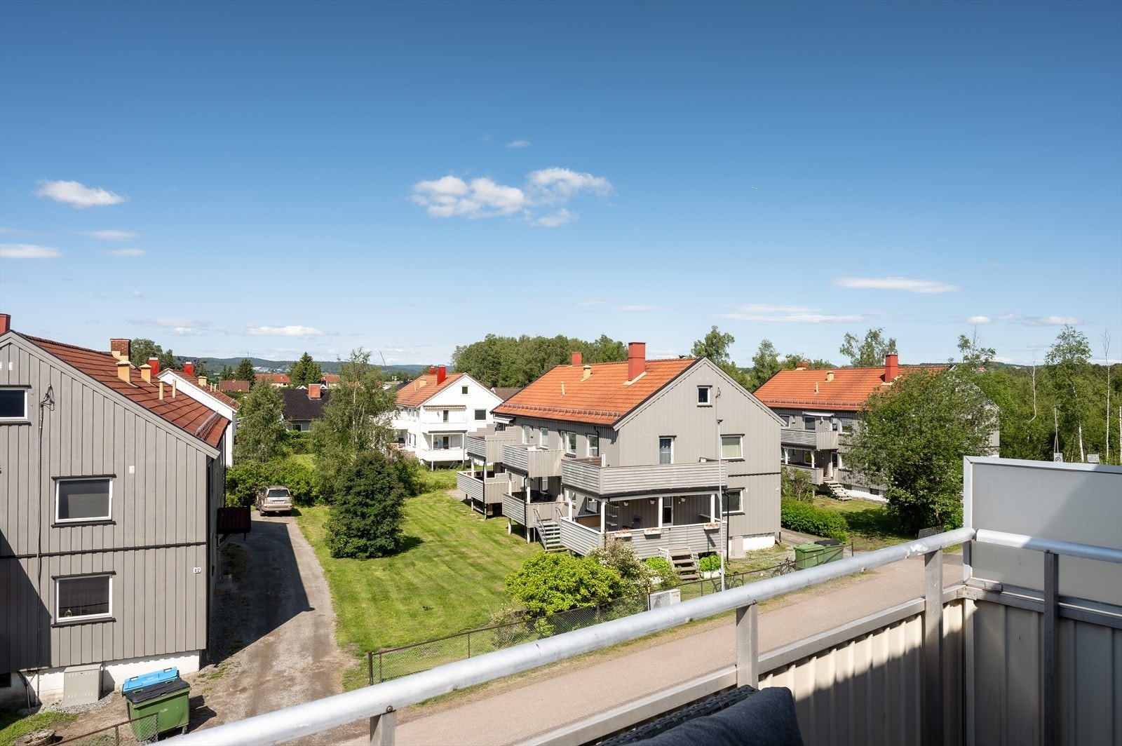 Hyggelig utsyn fra balkongen Galleribilde