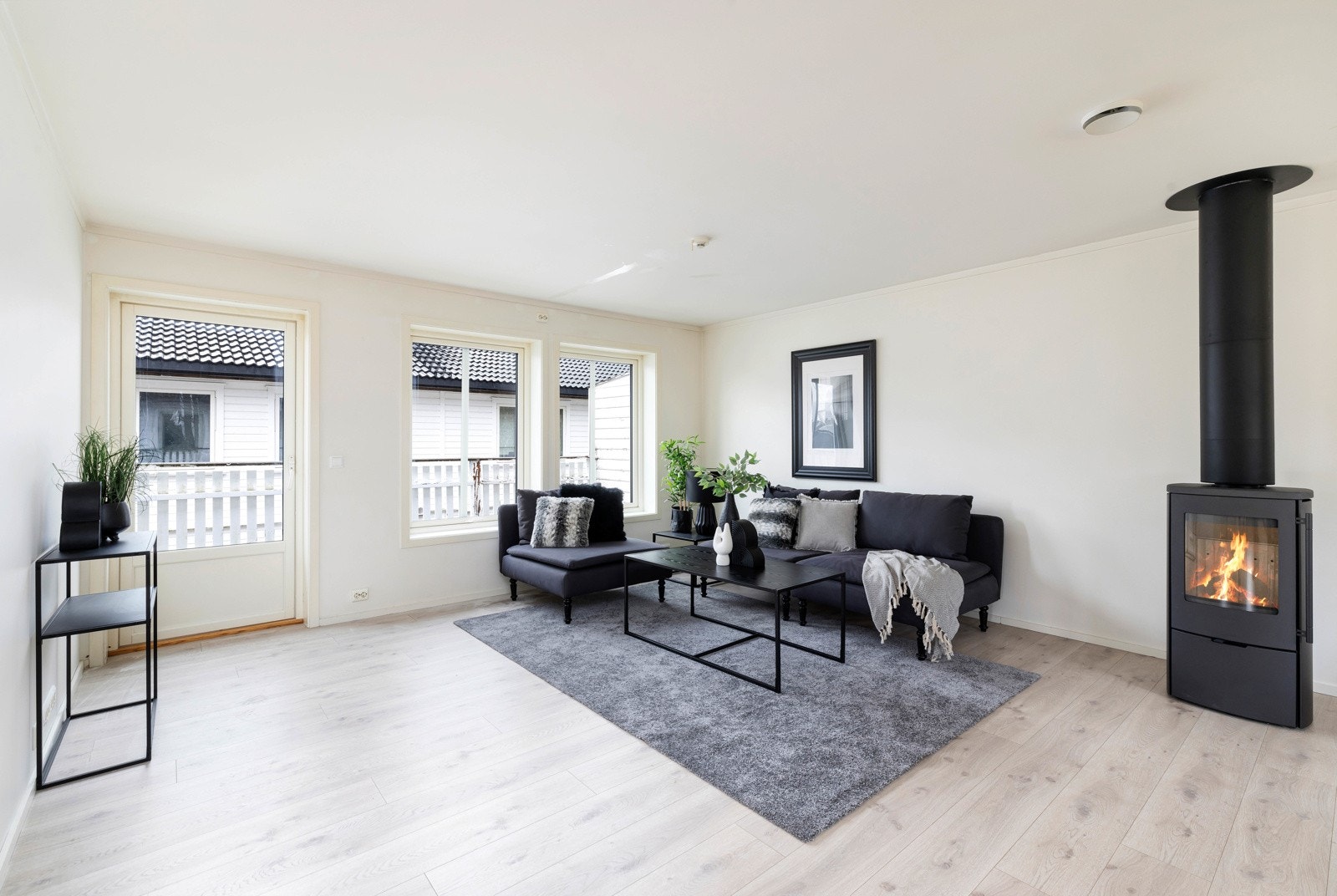 Stua er malt i lyse toner Galleribilde