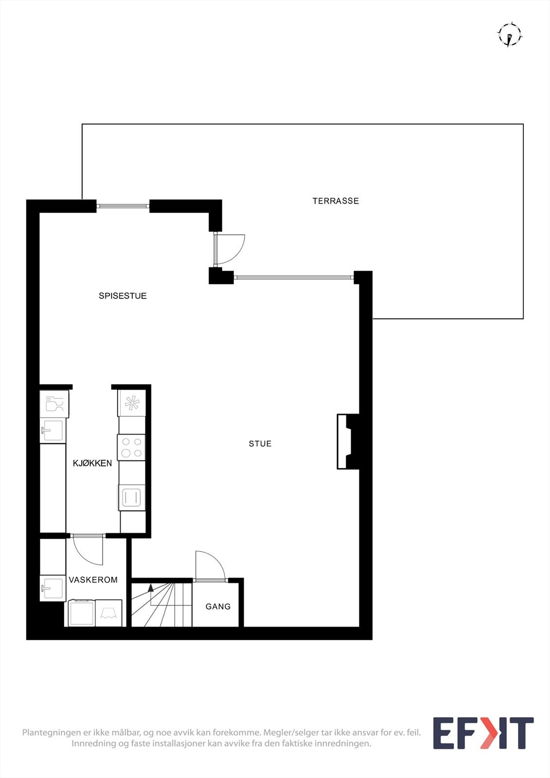 Plantegning 1.etasje Galleribilde