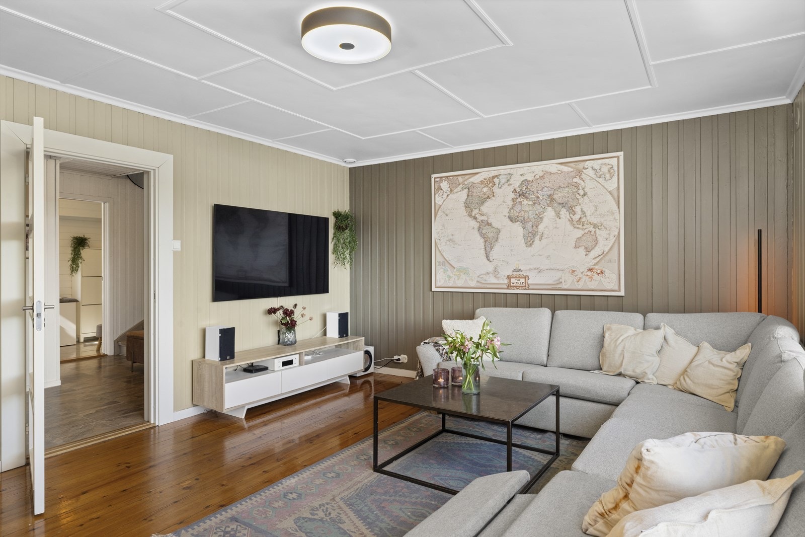 Lys og innbydende stue Galleribilde