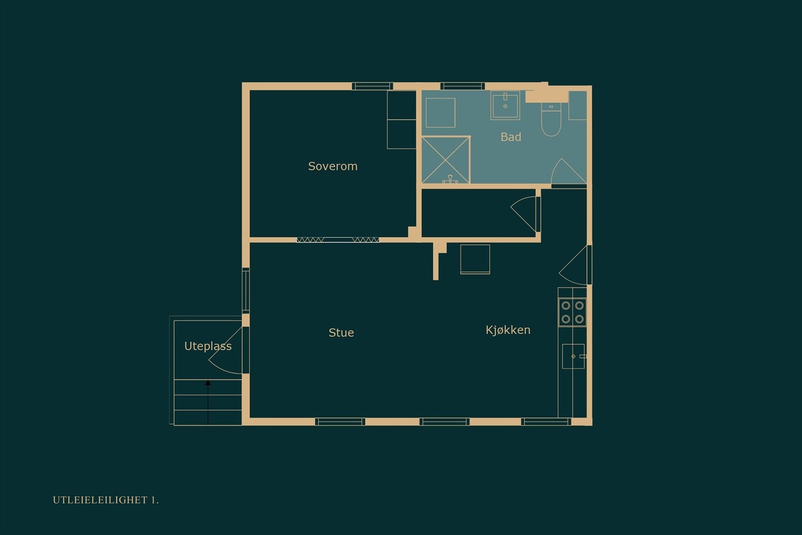 Hybel/utleie del av egen bolig Galleribilde