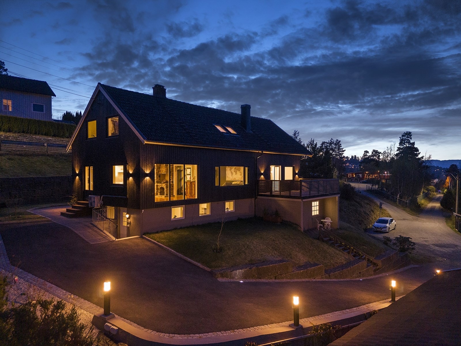 Eiendommen ligger innerst i blindvei i populære Vindalsåsen Galleribilde