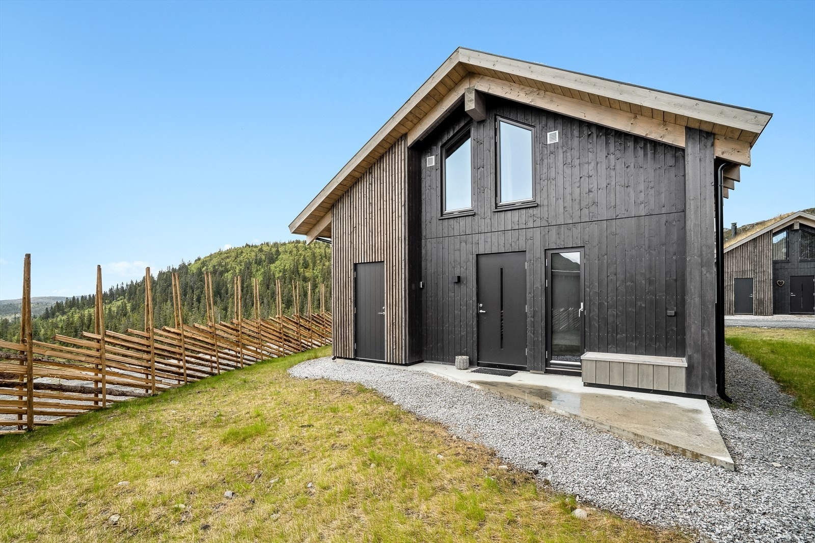 Hytta ble oppført i 2022. Galleribilde