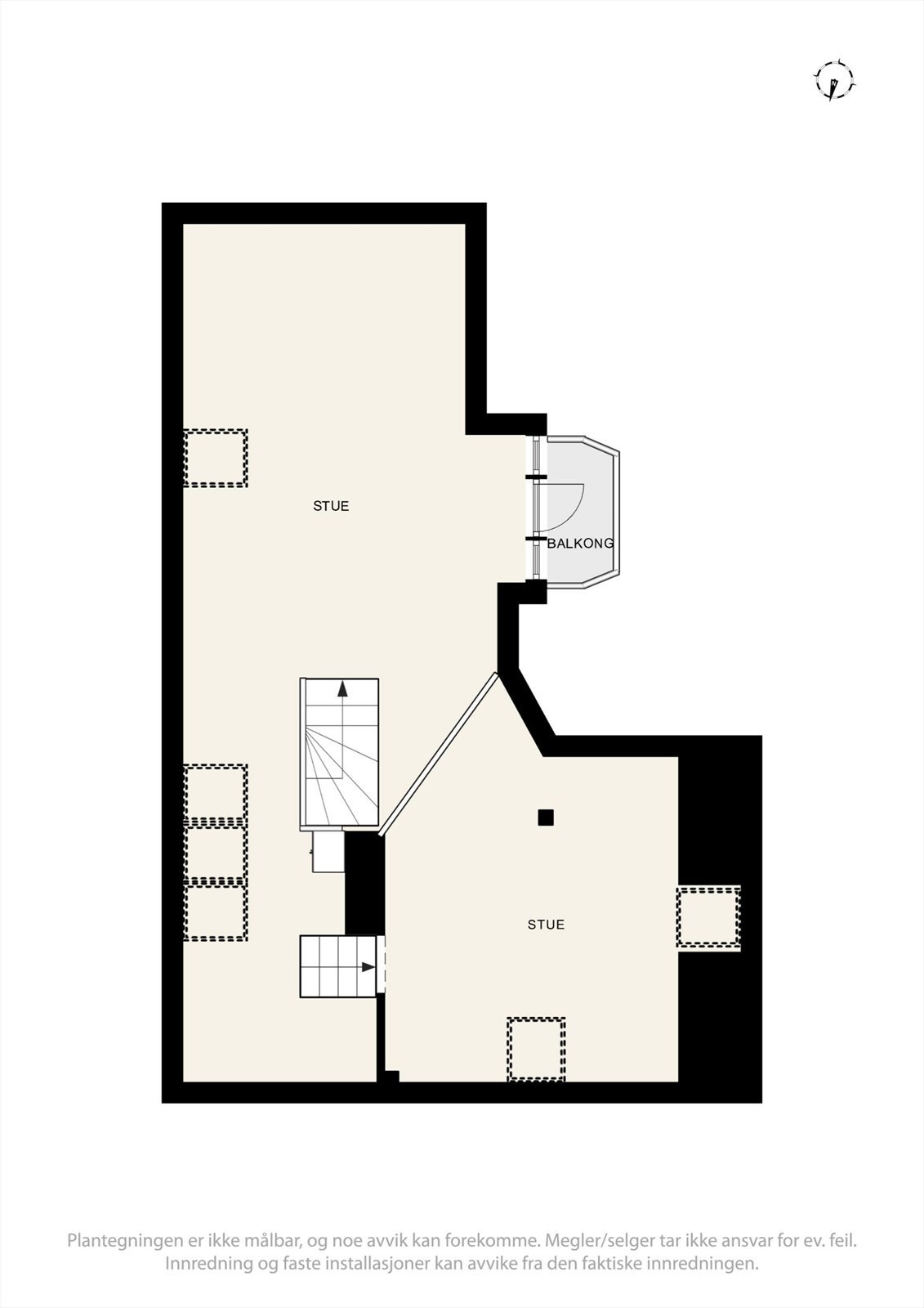 Plantegninger for loft Torpevikvegen 6/8. Galleribilde