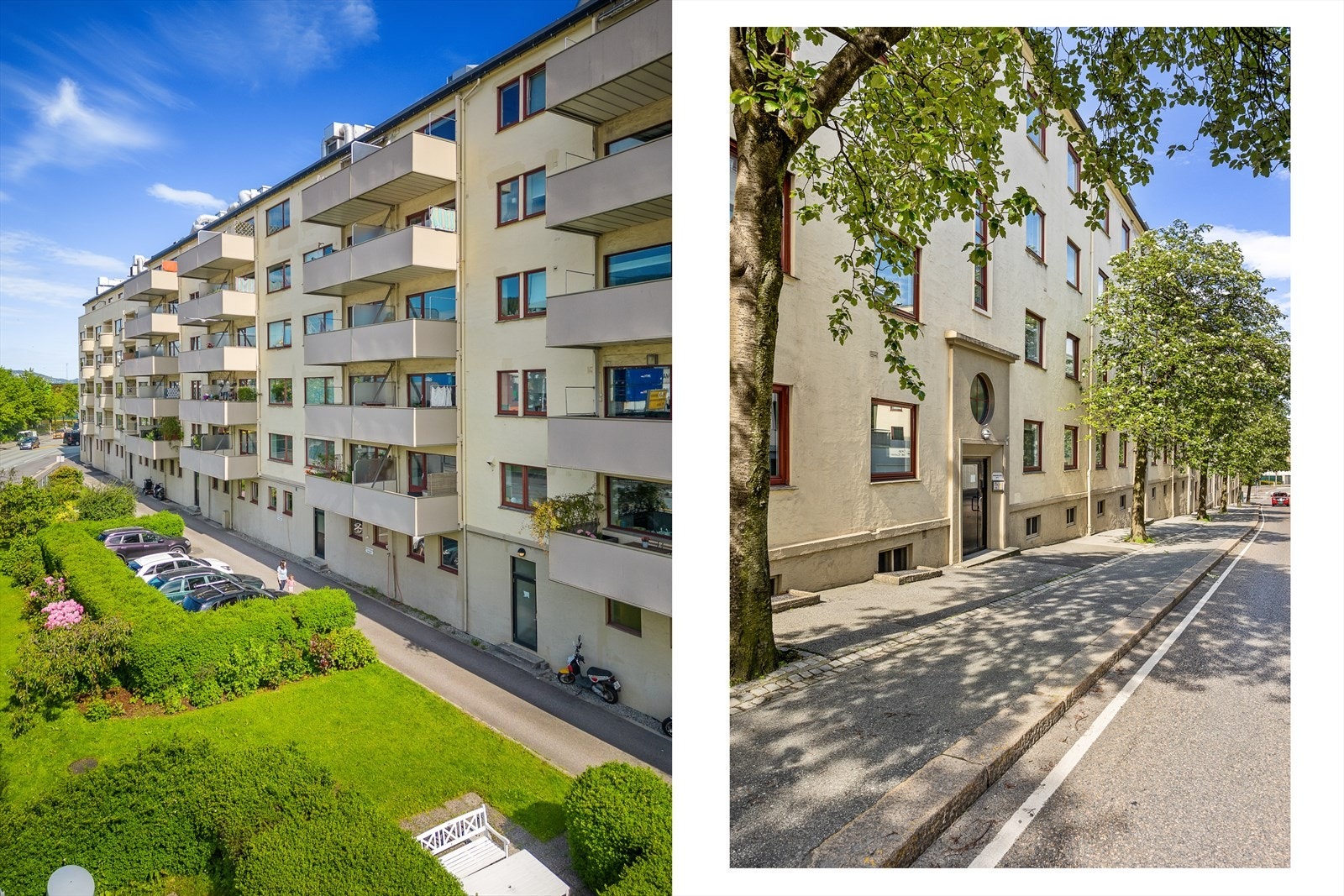 Borettslaget har fine fellesområdet, og en del parkeringsplasser som tildeles etter ansiennitet. Galleribilde