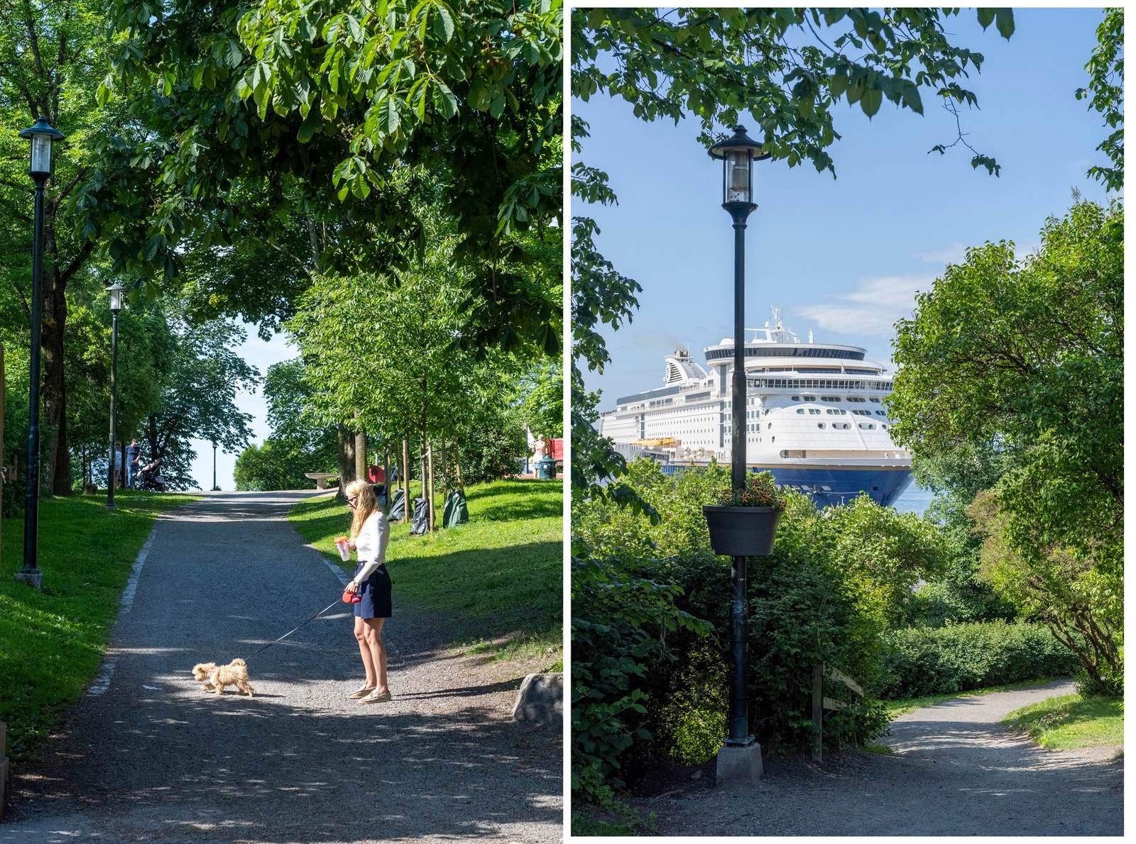 Du kan rusle over gangbroen for et morgenbad i Oslofjorden ved Kongen, legge ut på rotur eller benytte sykkelsti langs Frognerkilen inn til Aker Brygge og ut langs Bestumkilen mot Sandvika Galleribilde