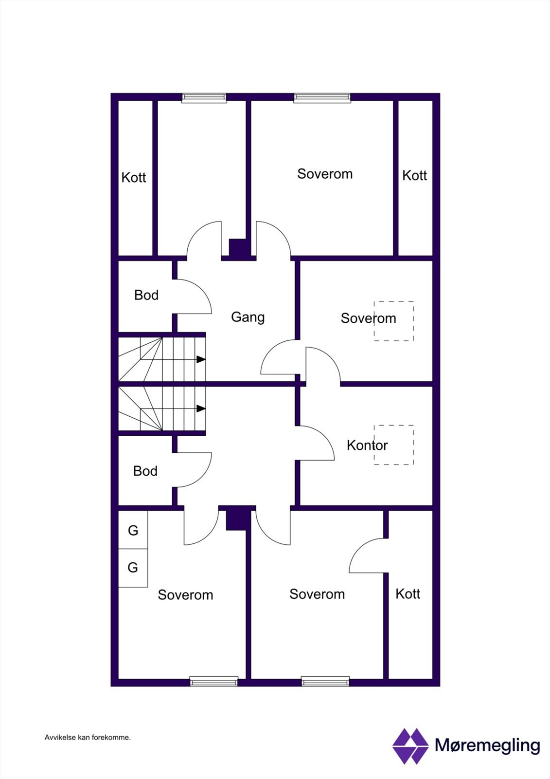 Plantegning loftetasje Galleribilde