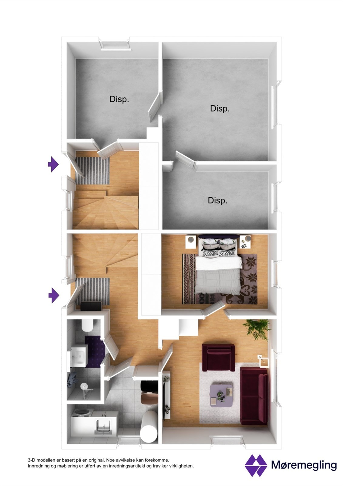 Plantegning underetasje Galleribilde